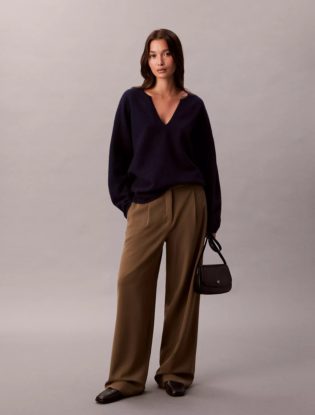 Calvin Klein - Merino Wool Relaxed V-Neck Sweater