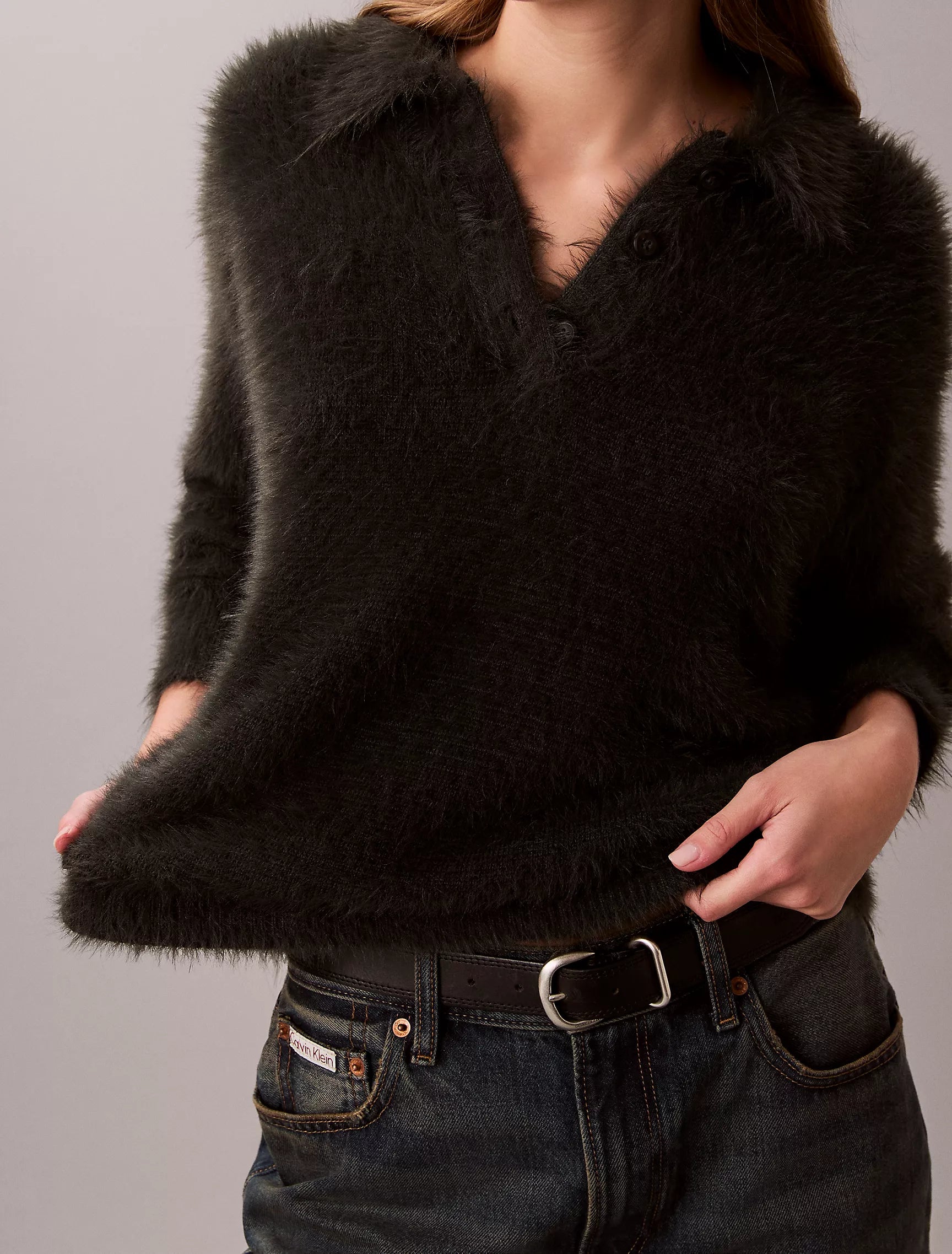 Calvin Klein - Soft Polo Relaxed Sweater