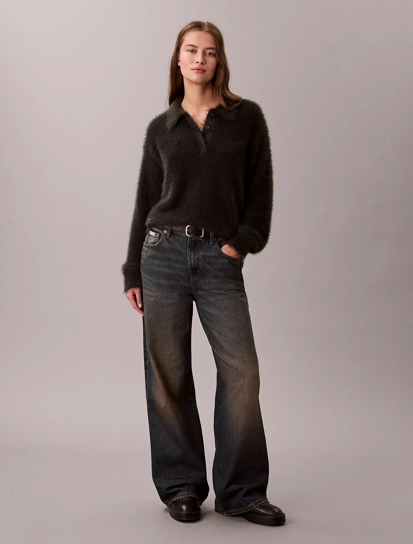 Calvin Klein - Soft Polo Relaxed Sweater