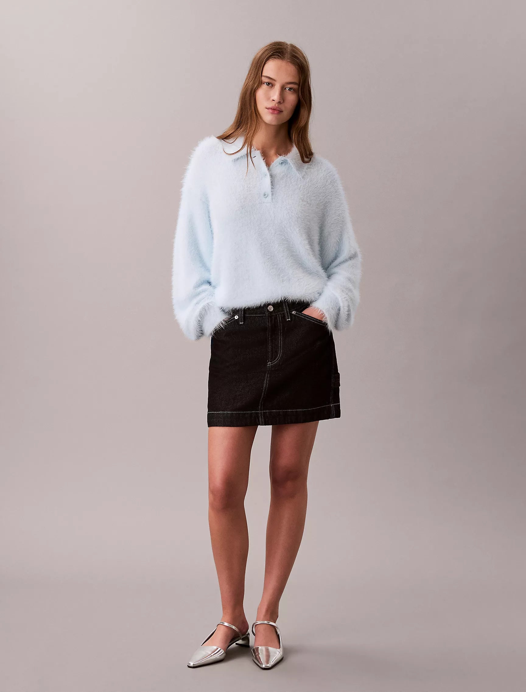 Calvin Klein - Soft Polo Relaxed Sweater