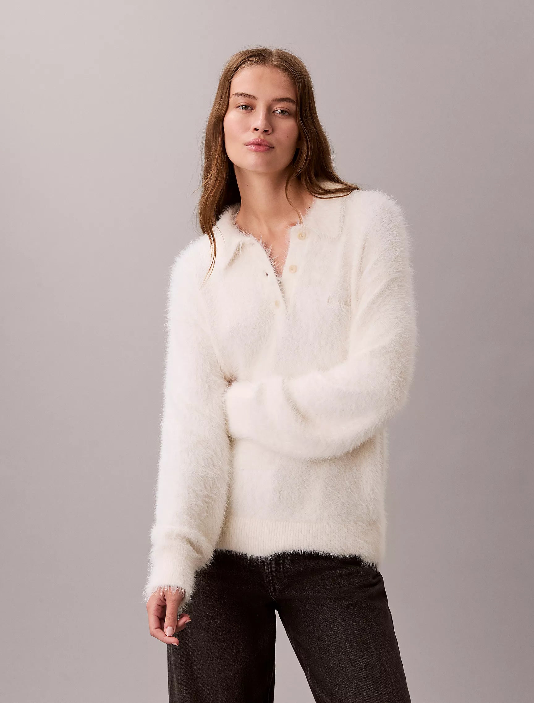 Calvin Klein - Soft Polo Relaxed Sweater
