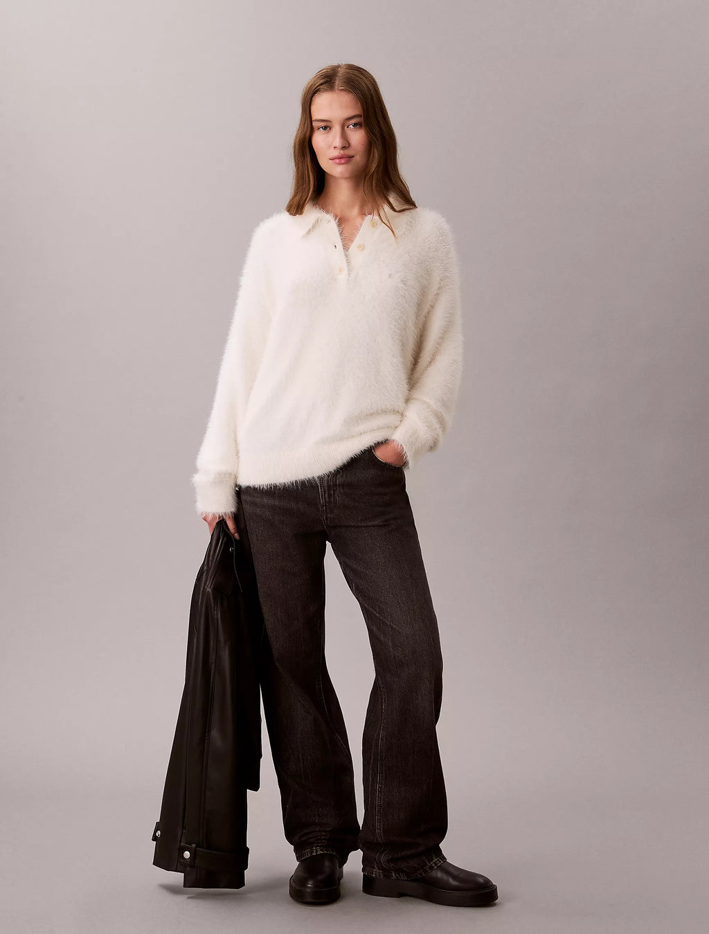 Calvin Klein - Soft Polo Relaxed Sweater