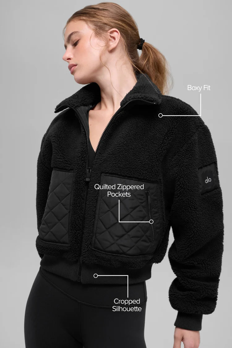 ALO YOGA - Sherpa Edge Bomber