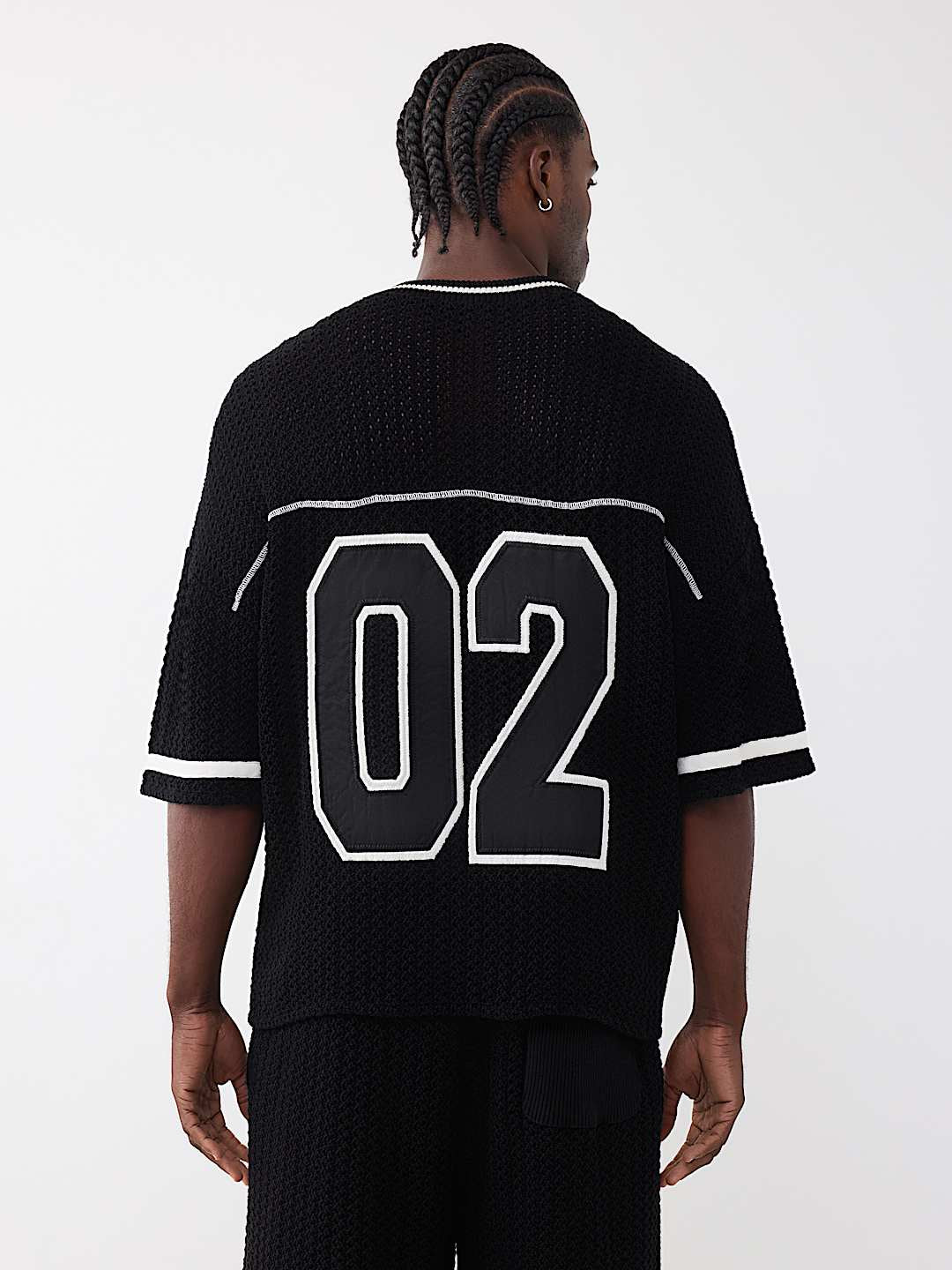 True Religion - Open Knit Oversized Jersey