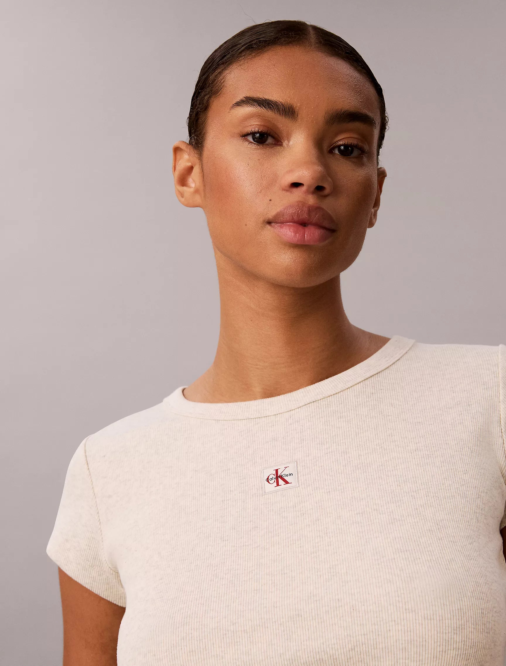 Calvin Klein - Woven Monologo Slim T-Shirt