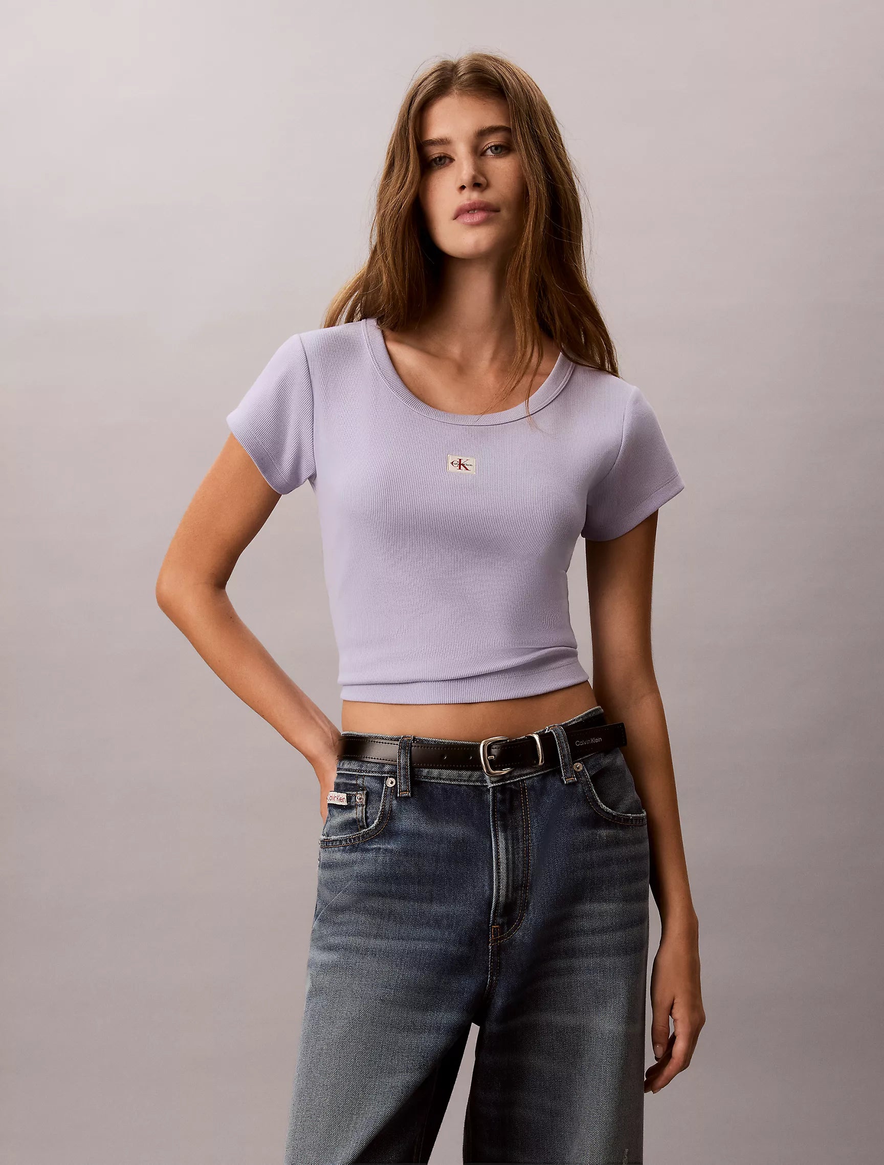 Calvin Klein - Woven Monologo Slim T-Shirt