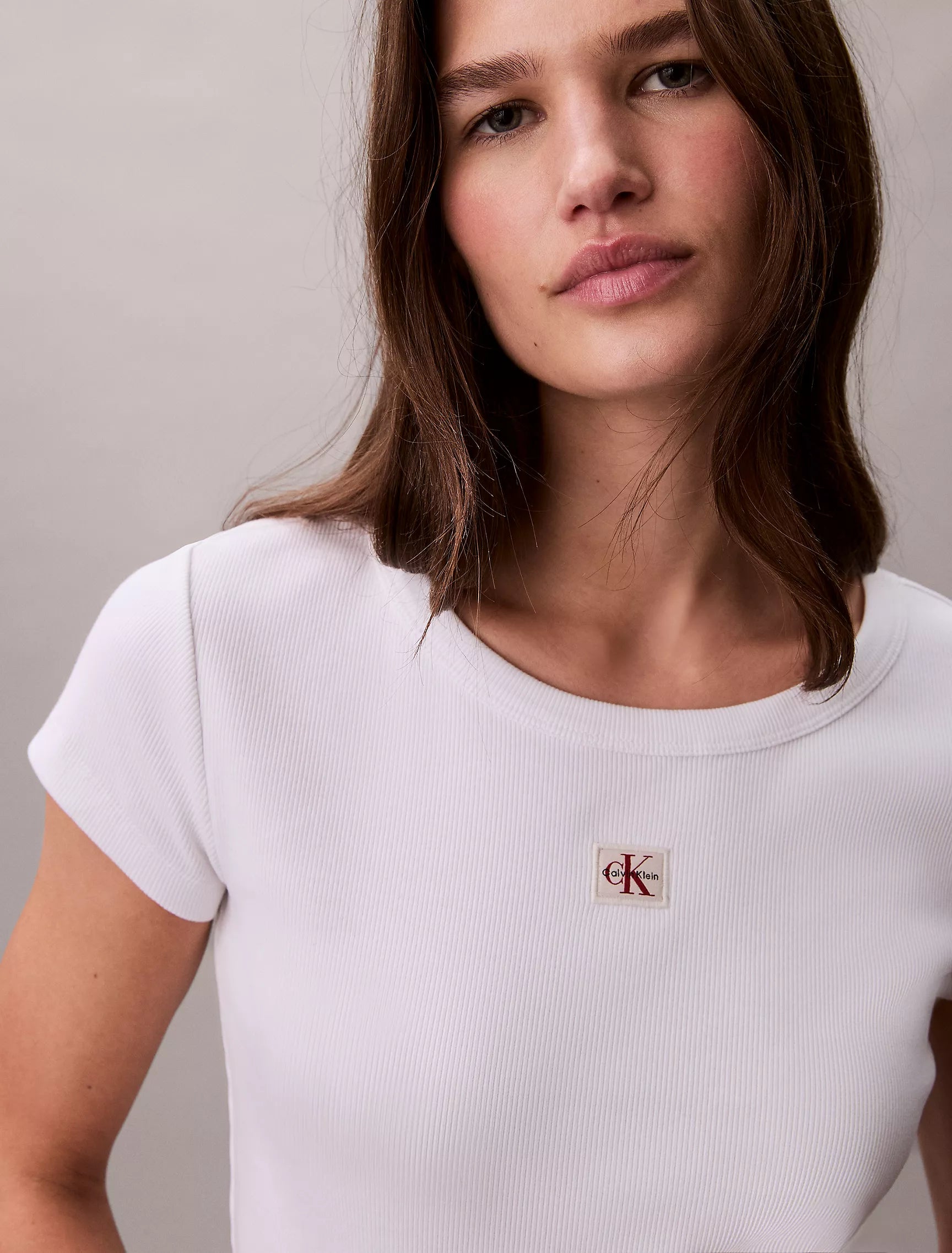 Calvin Klein - Woven Monologo Slim T-Shirt