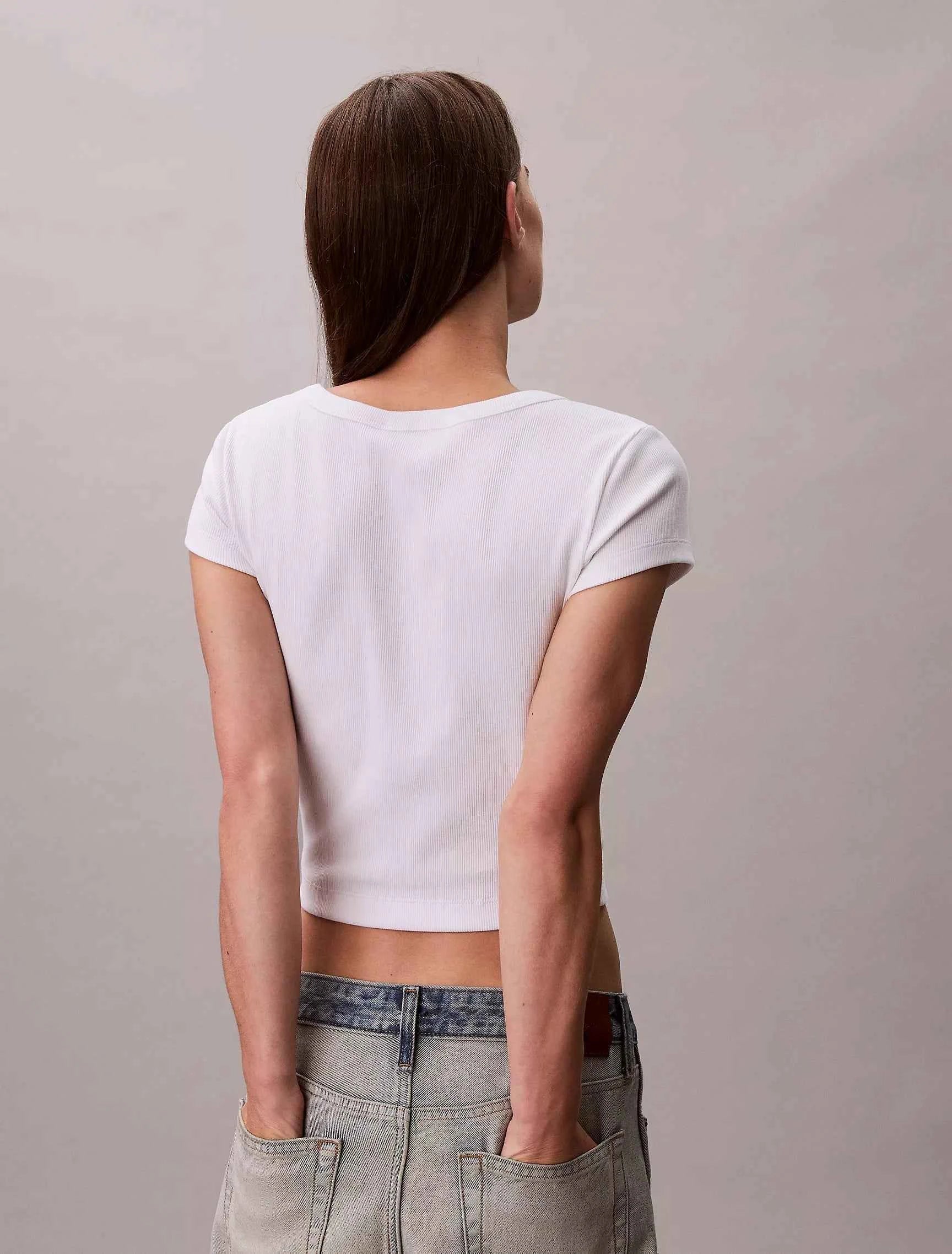 Calvin Klein - Woven Monologo Slim T-Shirt