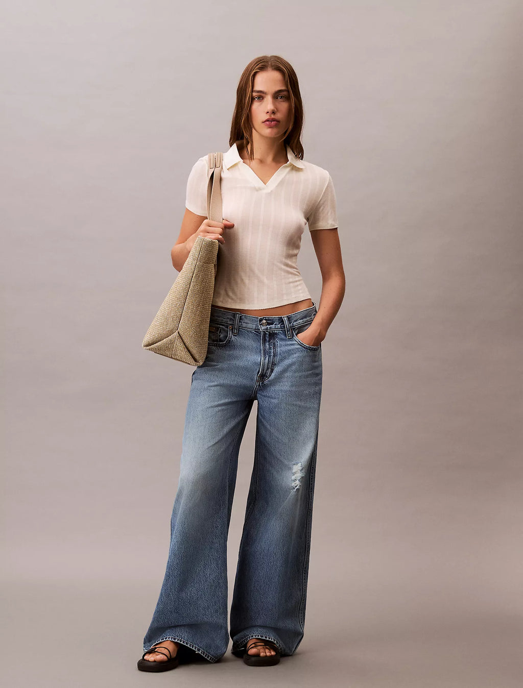 Calvin Klein - Ultra Wide Leg Jeans
