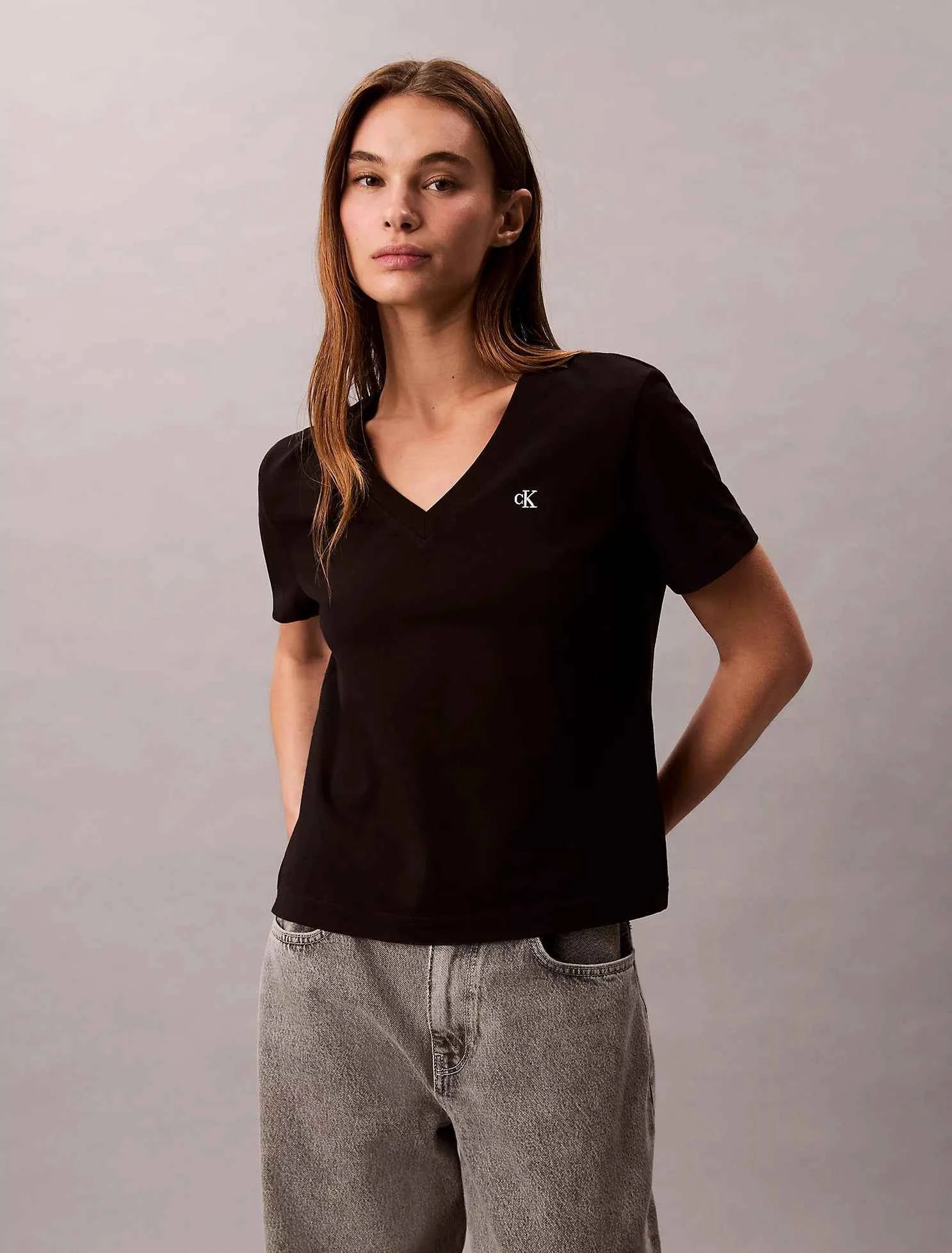 Calvin Klein - Monogram V-Neck T-Shirt