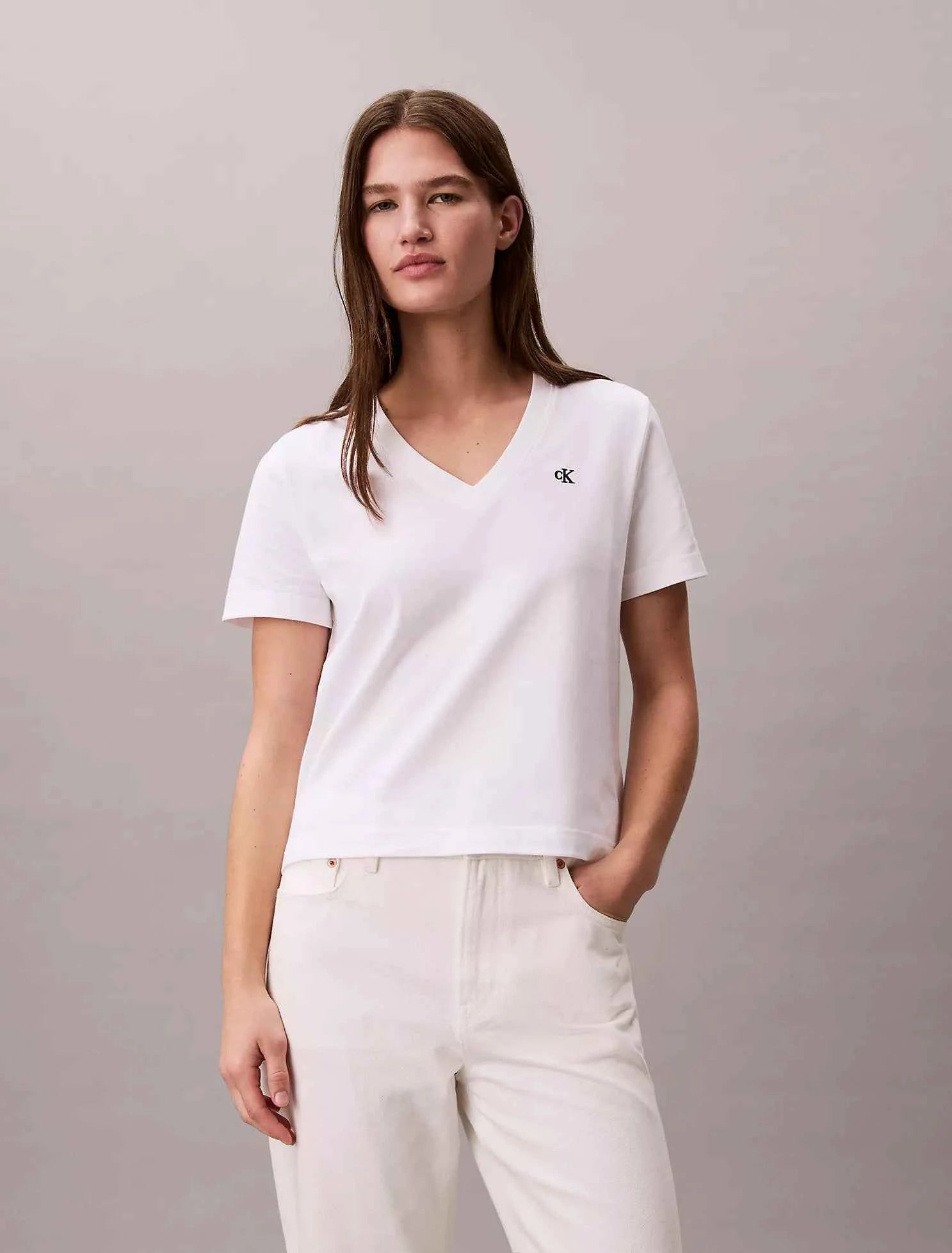 Calvin Klein - Monogram V-Neck T-Shirt