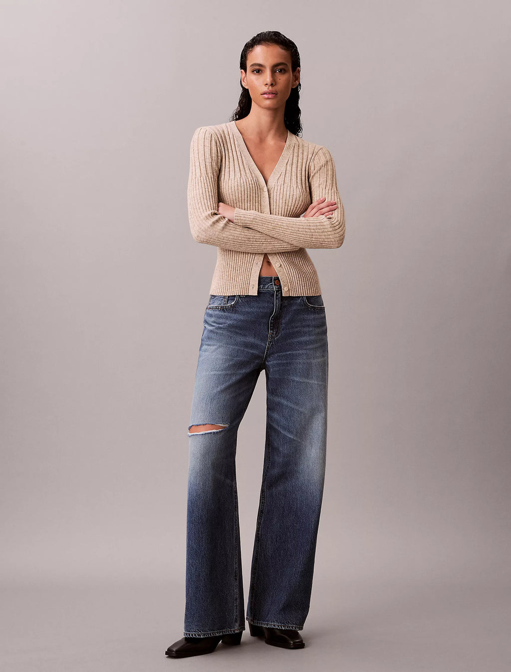 Calvin Klein - Mouline Rib Cardigan