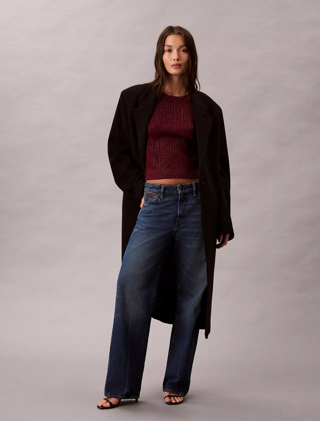 Calvin Klein - Lurex Merino Wool Blend Sweater