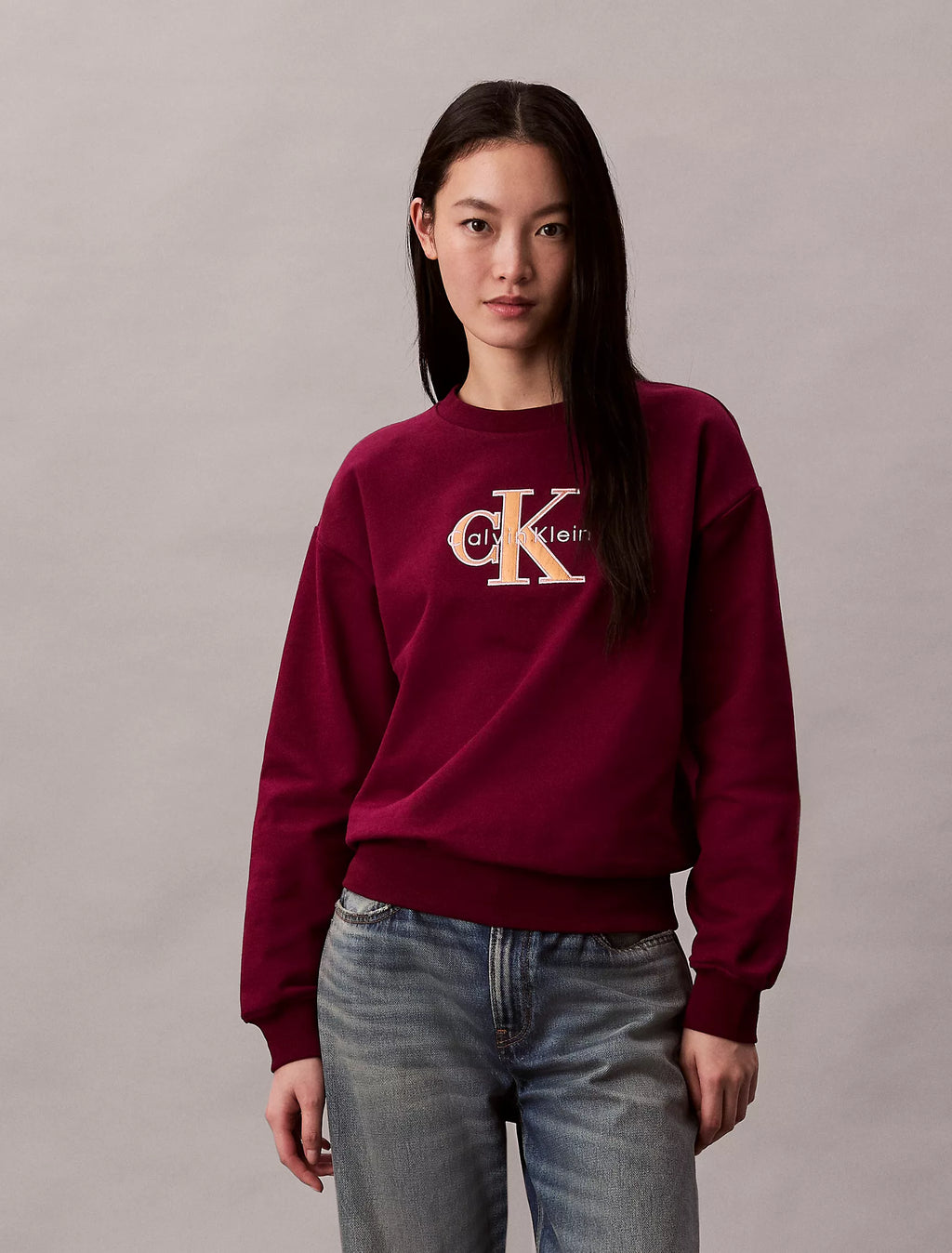 Calvin Klein - Fleece Foil Monologo Relaxed Sweatshirt