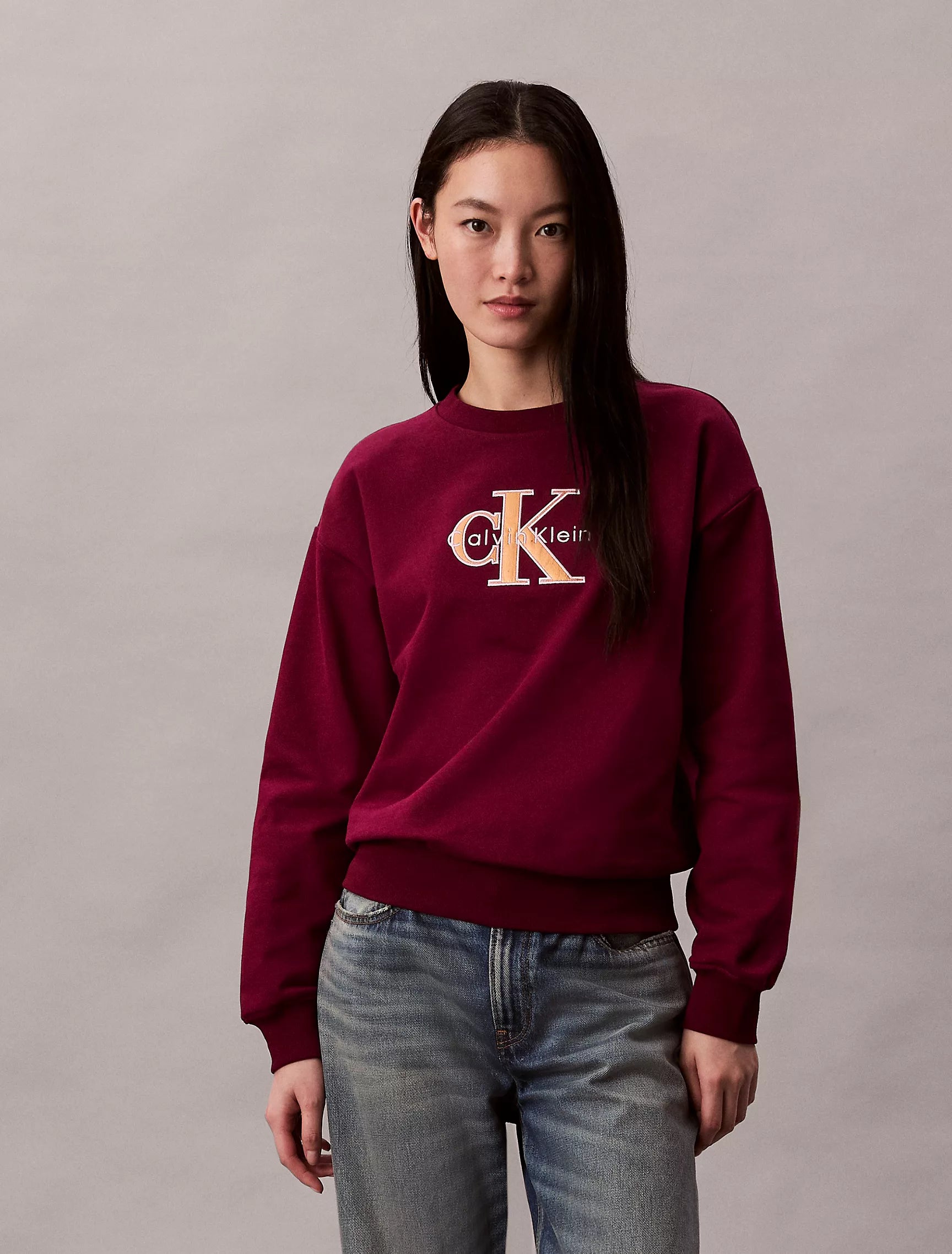 Calvin Klein - Fleece Foil Monologo Relaxed Sweatshirt