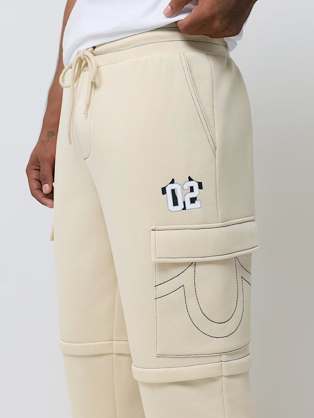 True Religion - Contrast Mfg Cargo Sweatpant