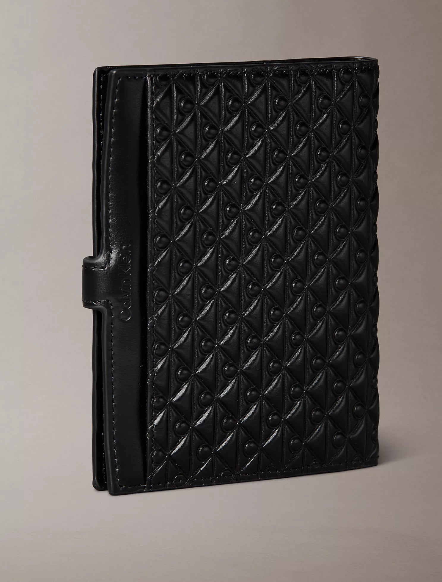 Calvin Klein - Embossed Allover Monogram Passport Holder + Luggage Tag Set - Brandatak Store