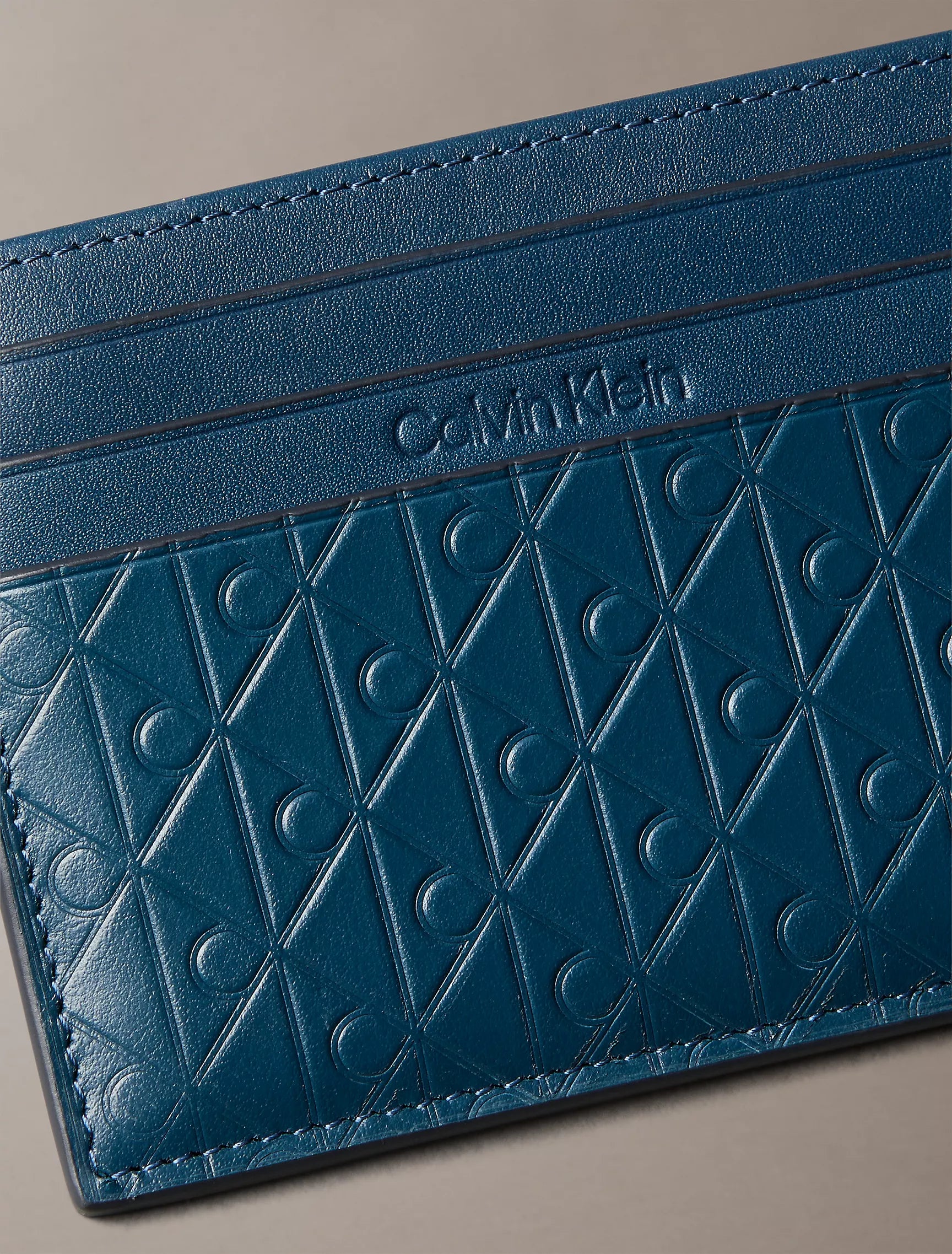 Calvin Klein - Embossed Allover Monogram Card Case - Brandatak Store