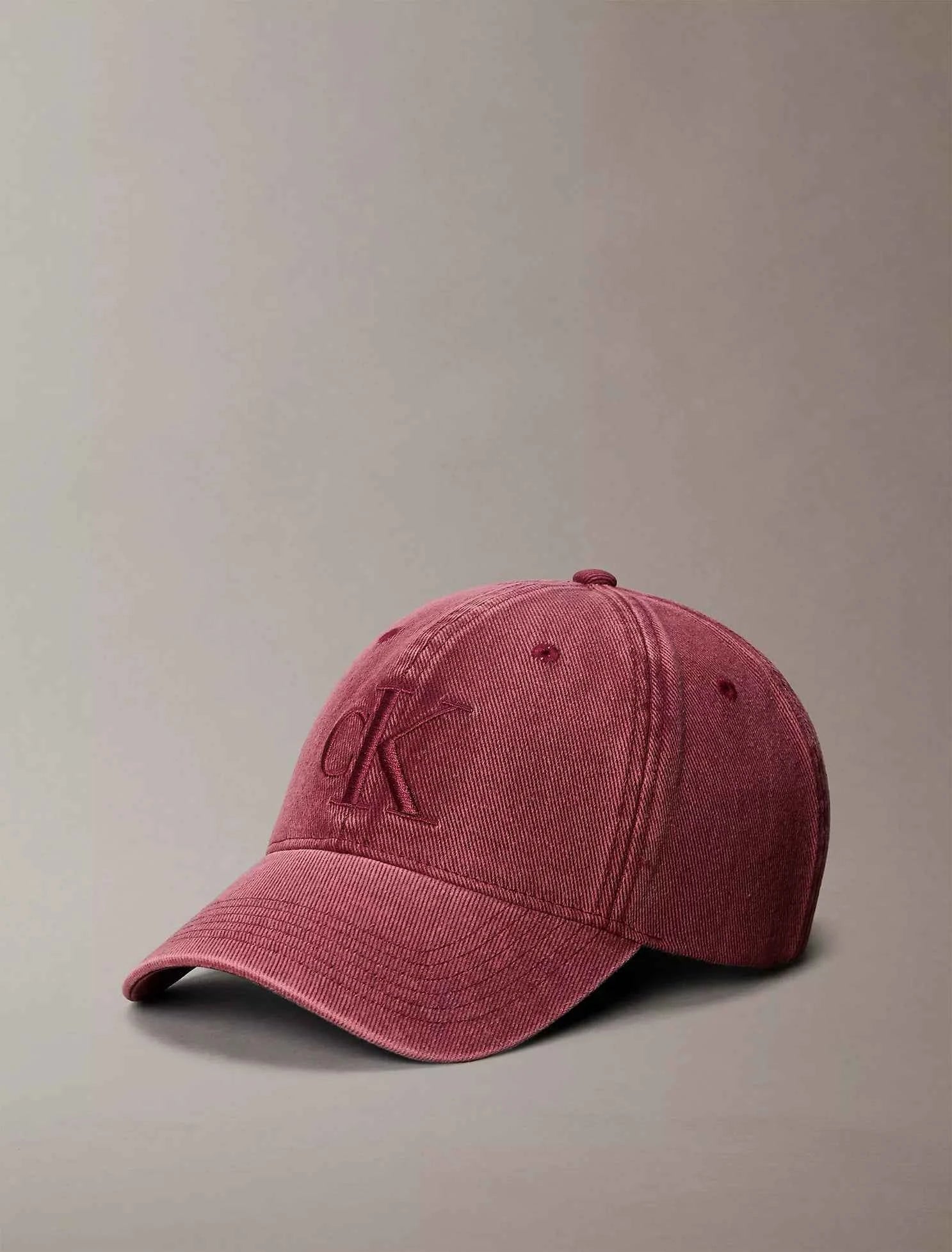 Calvin Klein - Embroidered Monogram Garment-Dyed Cap