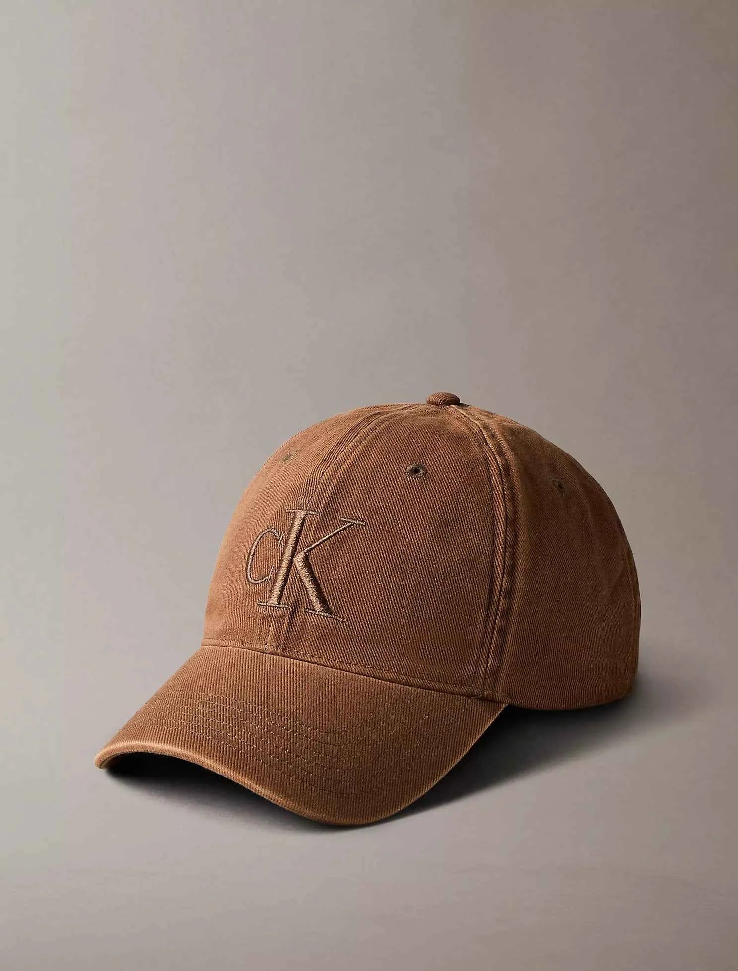 Calvin Klein - Embroidered Monogram Garment-Dyed Cap