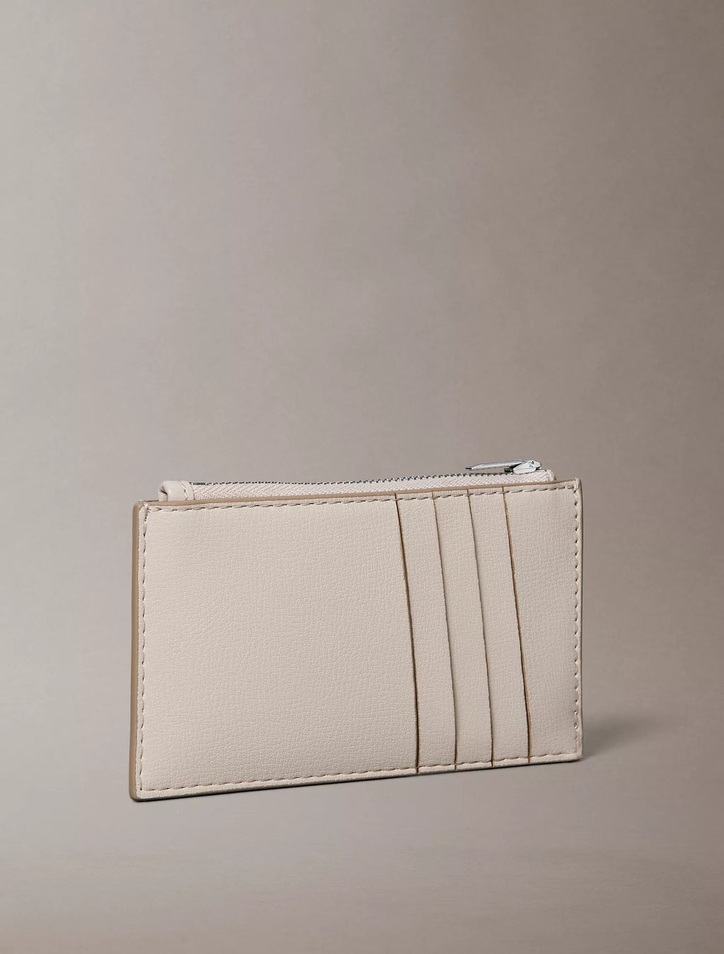 Calvin Klein - Foil Logo Top Zip Card Case