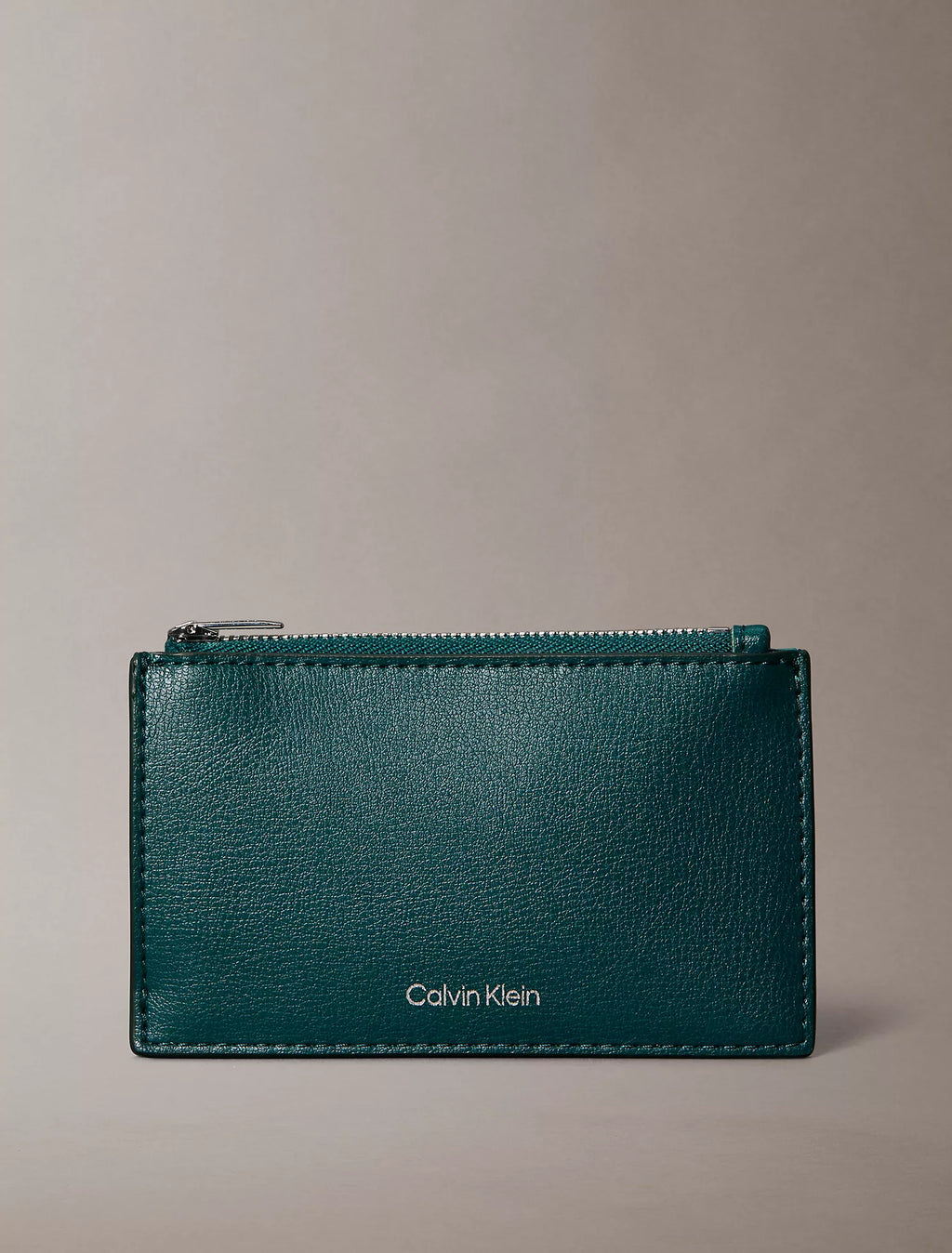Calvin Klein - Foil Logo Top Zip Card Case