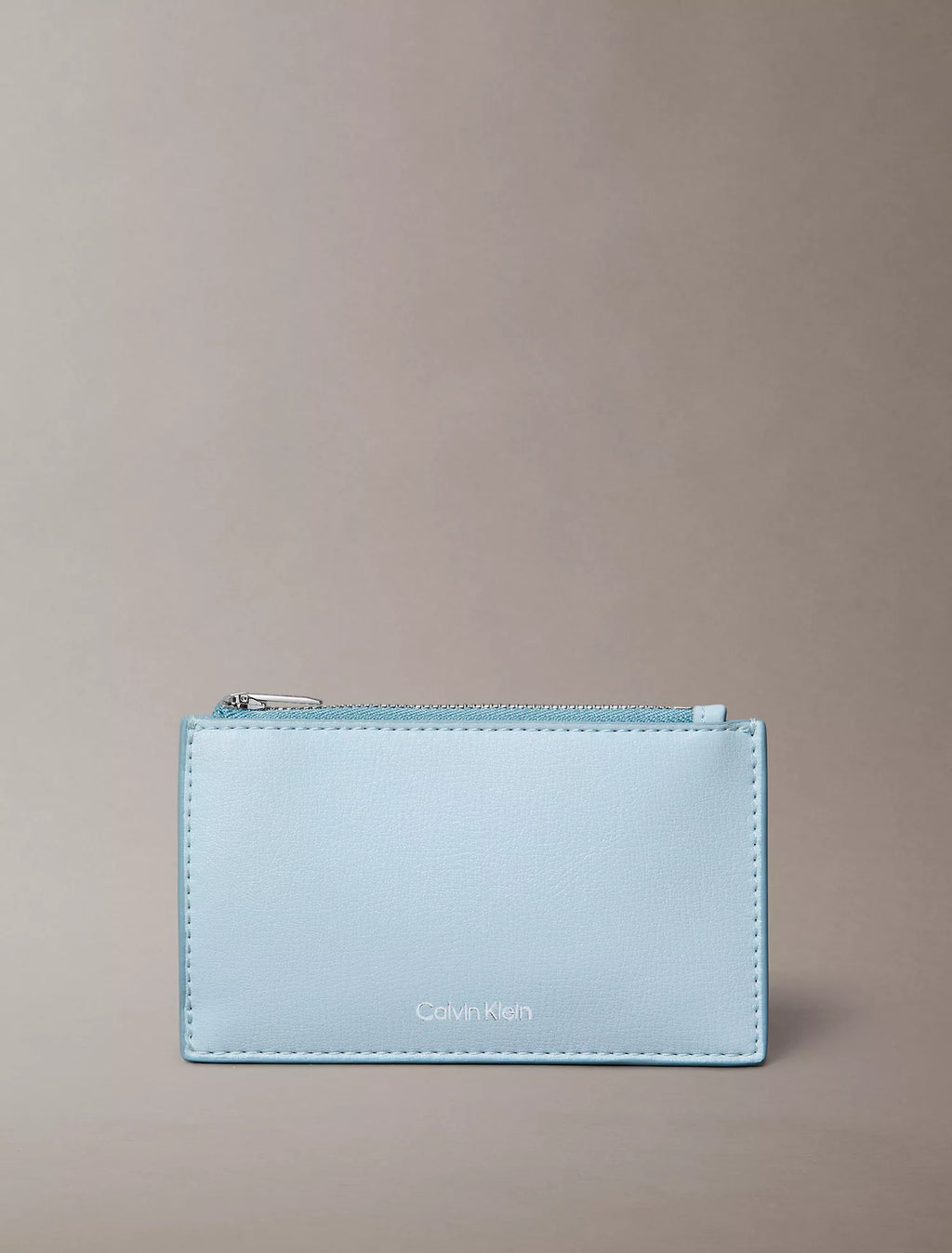 Calvin Klein - Foil Logo Top Zip Card Case