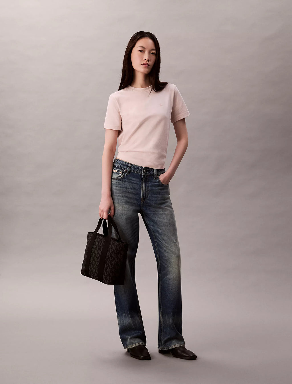 Calvin Klein - Ultralight Logo Jacquard Mini Tote Bag