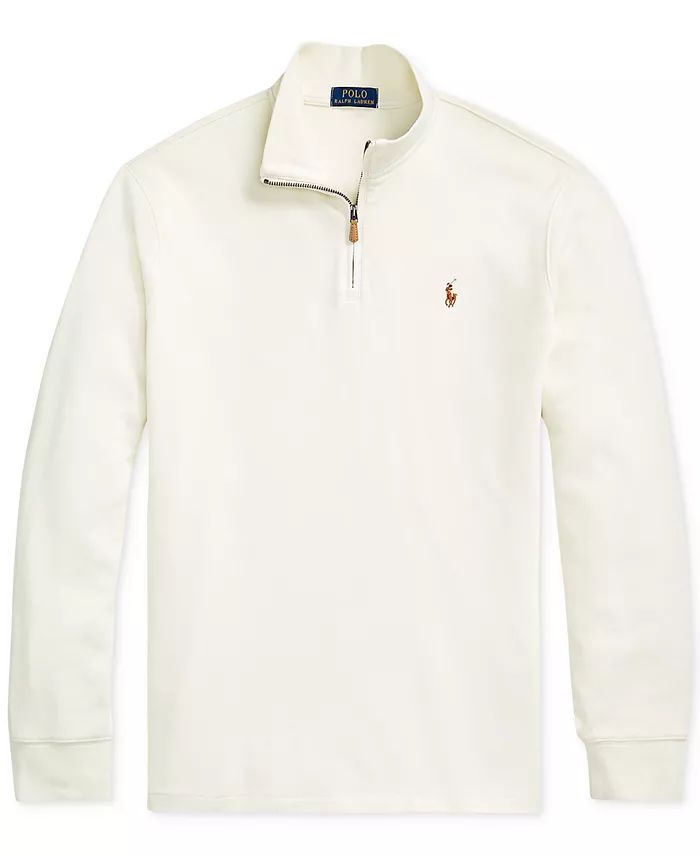 Ralph Lauren - Men's Estate-Rib Cotton Quarter-Zip Pullover IMMEDIATE