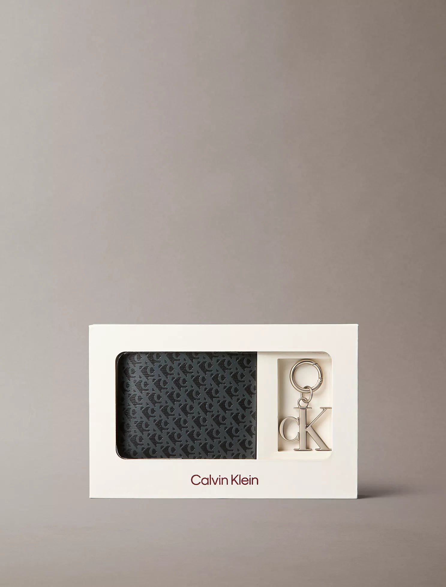 Calvin Klein - Refined Leather Wallet + Key Ring Gift Set - Brandatak Store