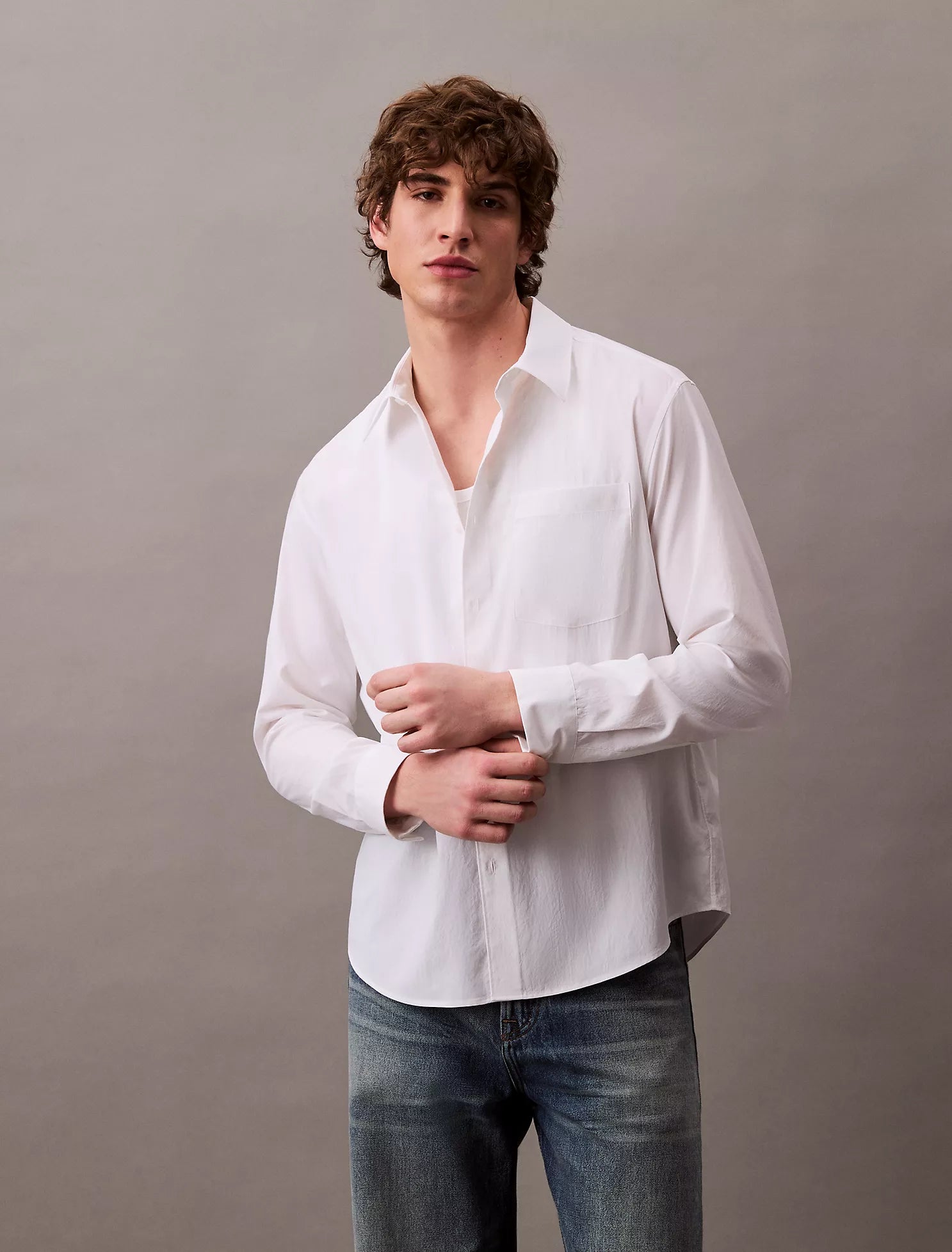 Calvin Klein - Tech Poplin Button-Down Shirt