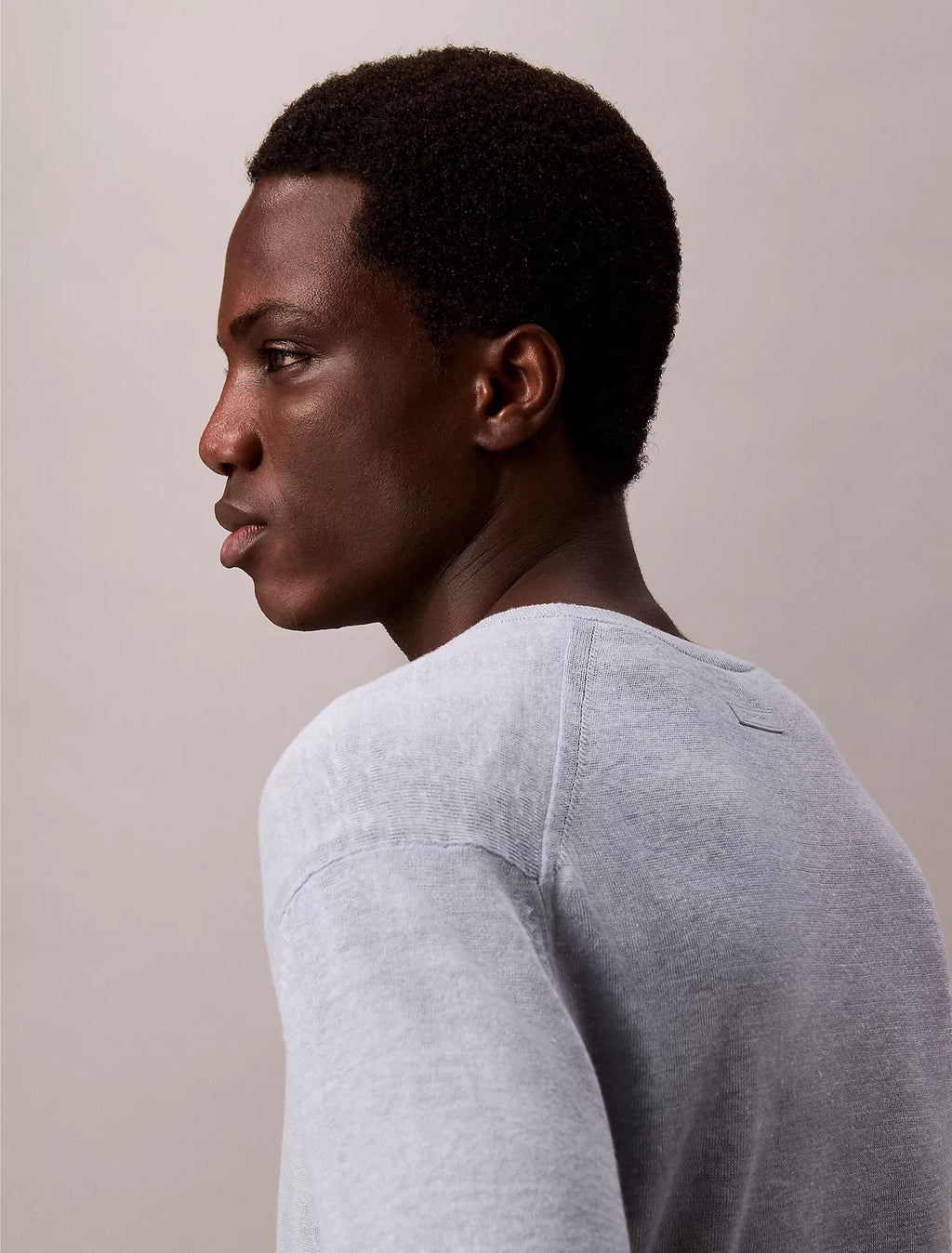 Calvin Klein - Linen Blend Double Layer Classic Sweater