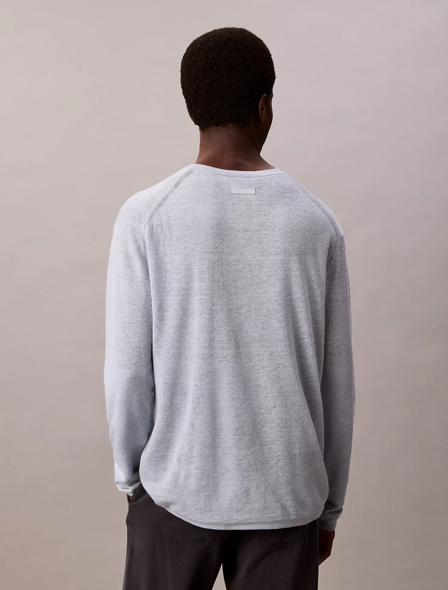 Calvin Klein - Linen Blend Double Layer Classic Sweater