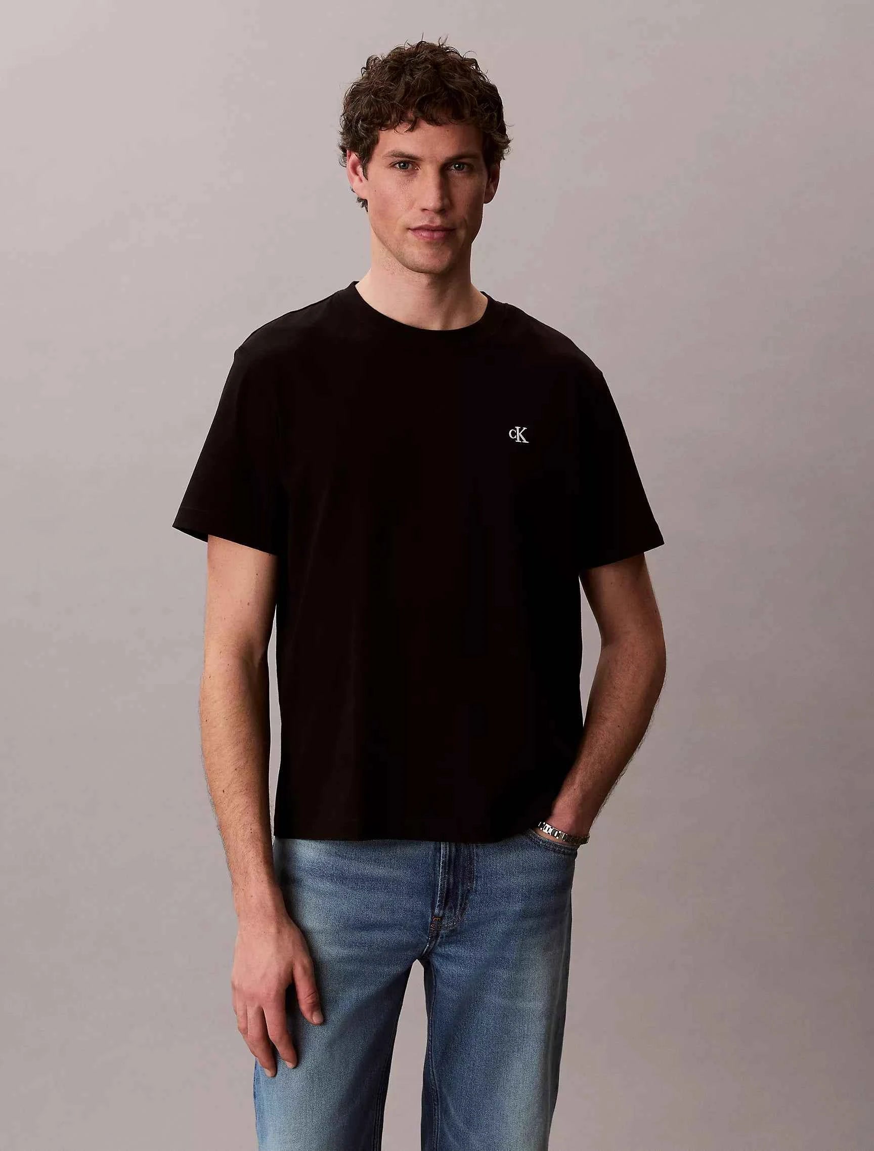Calvin Klein - Embroidered Monogram Relaxed T-Shirt