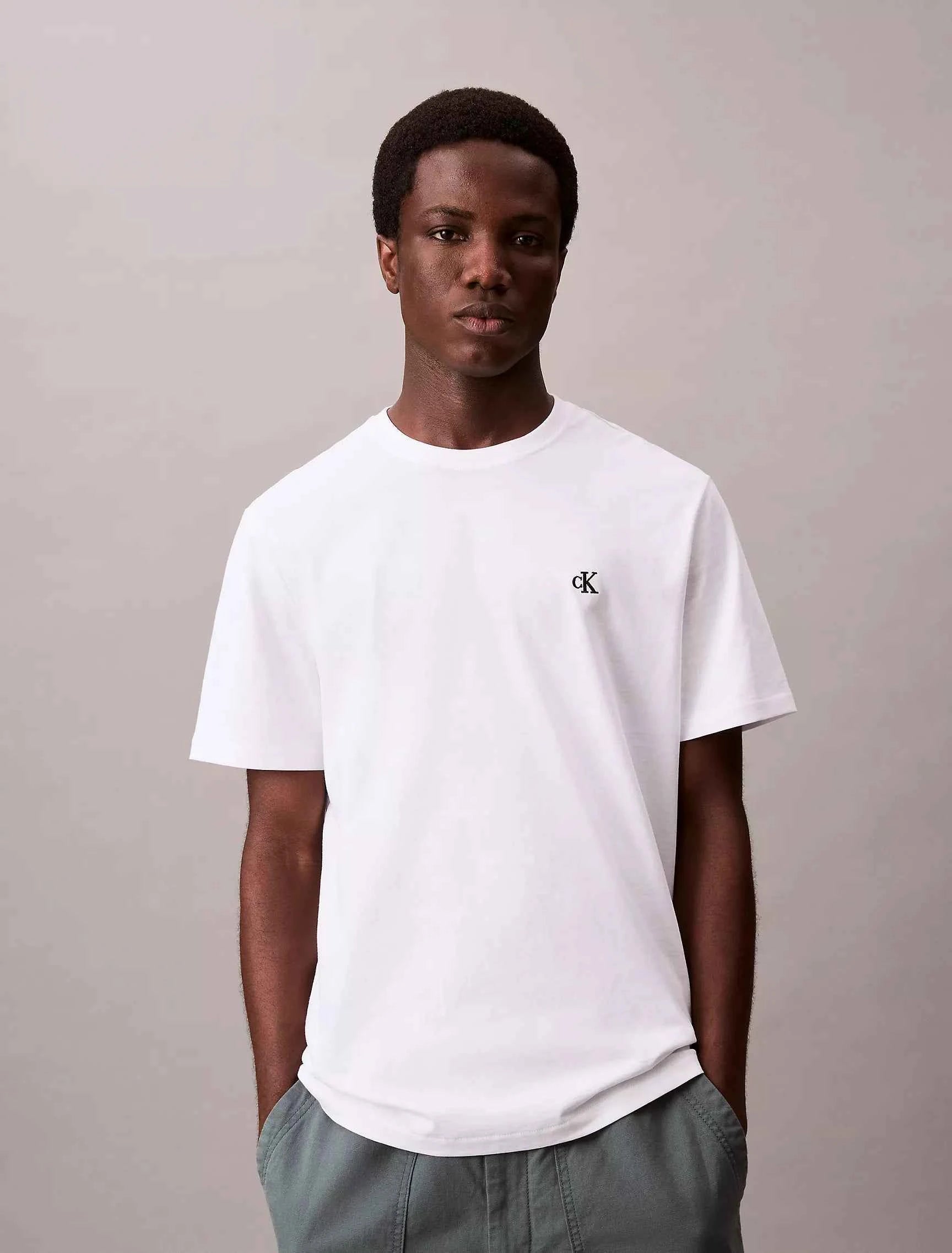 Calvin Klein - Embroidered Monogram Relaxed T-Shirt