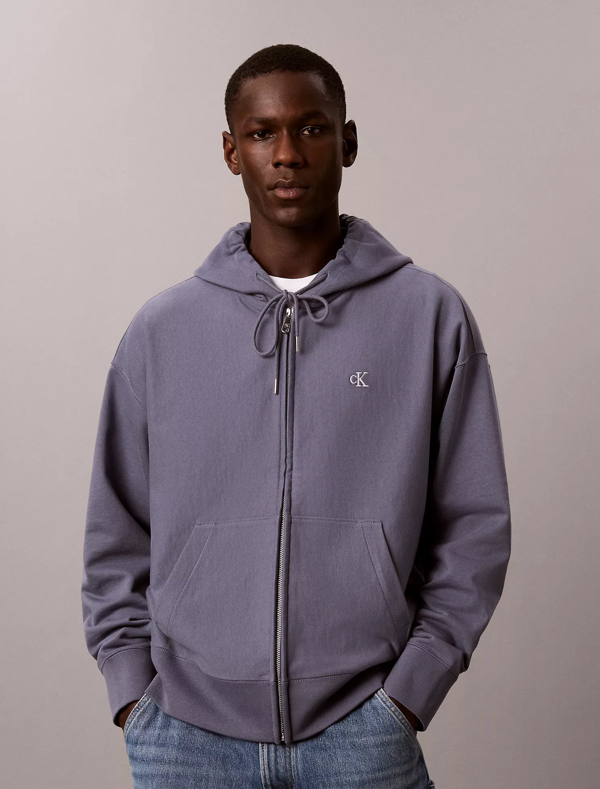 Calvin Klein - Premium Terry Relaxed Zip Hoodie