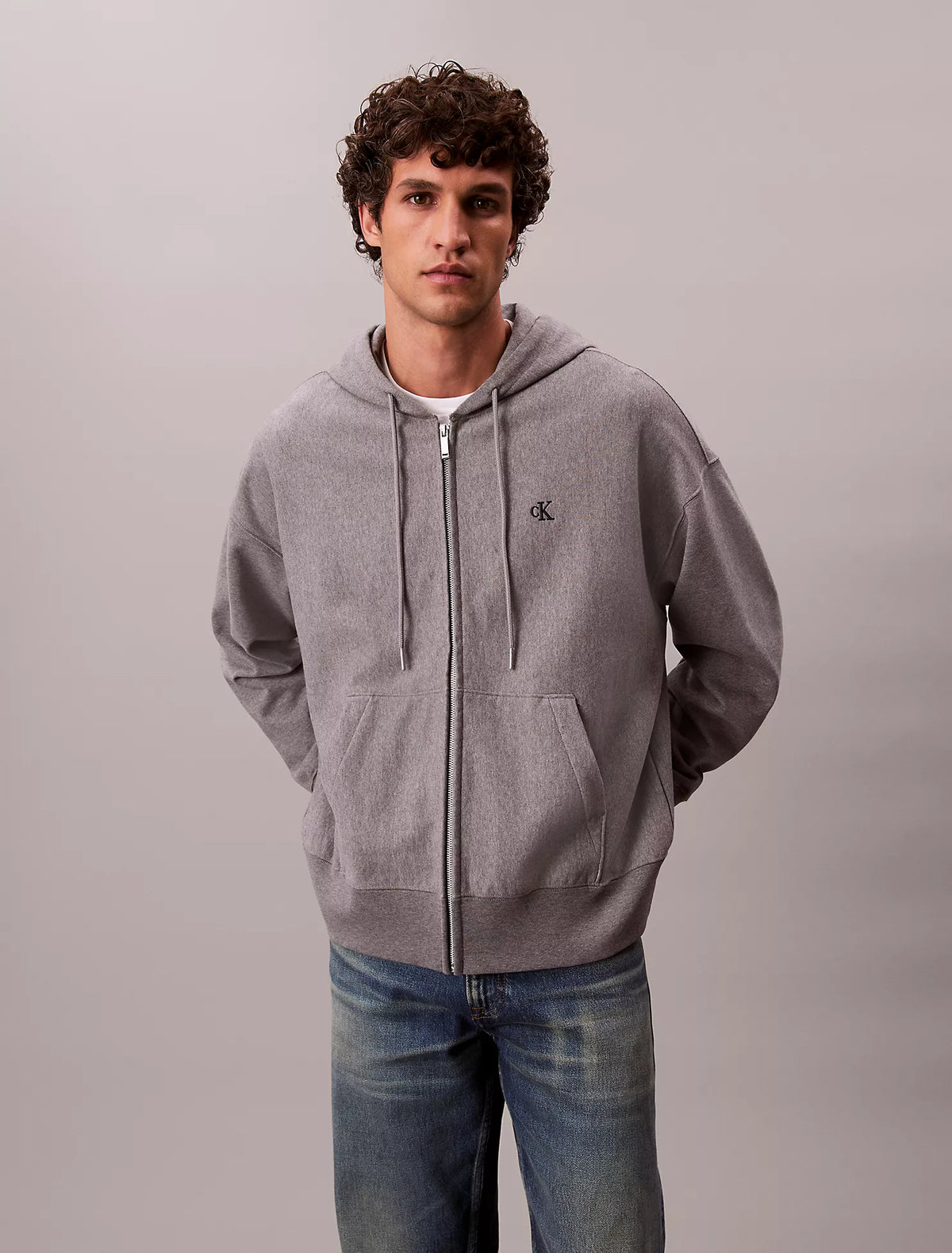 Calvin Klein - Premium Terry Relaxed Zip Hoodie