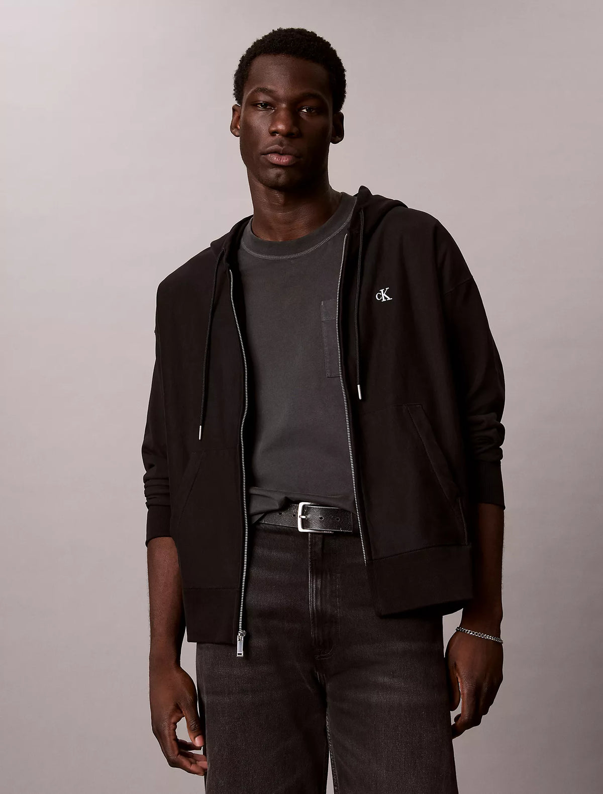 Calvin Klein - Premium Terry Relaxed Zip Hoodie