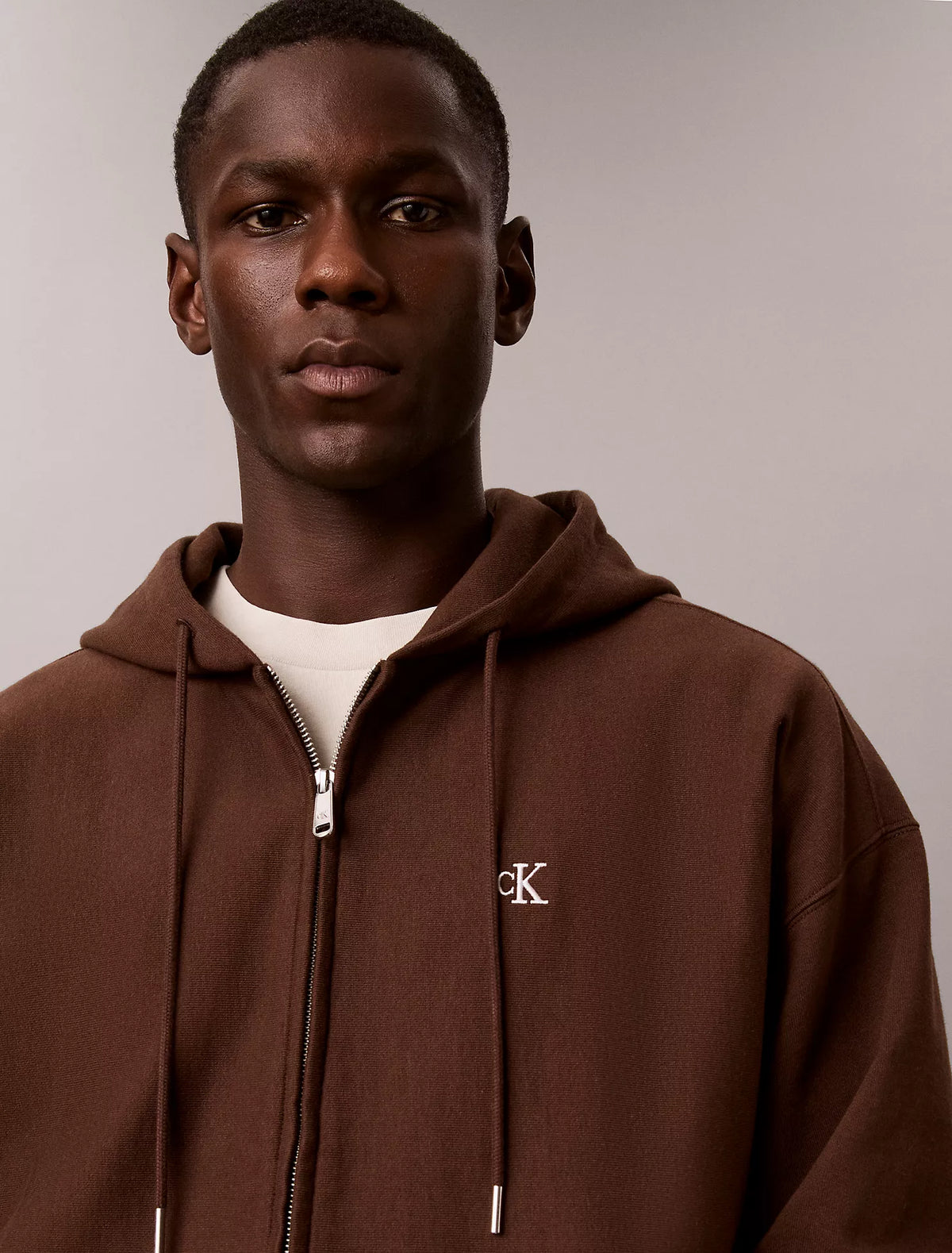 Calvin Klein - Premium Terry Relaxed Zip Hoodie