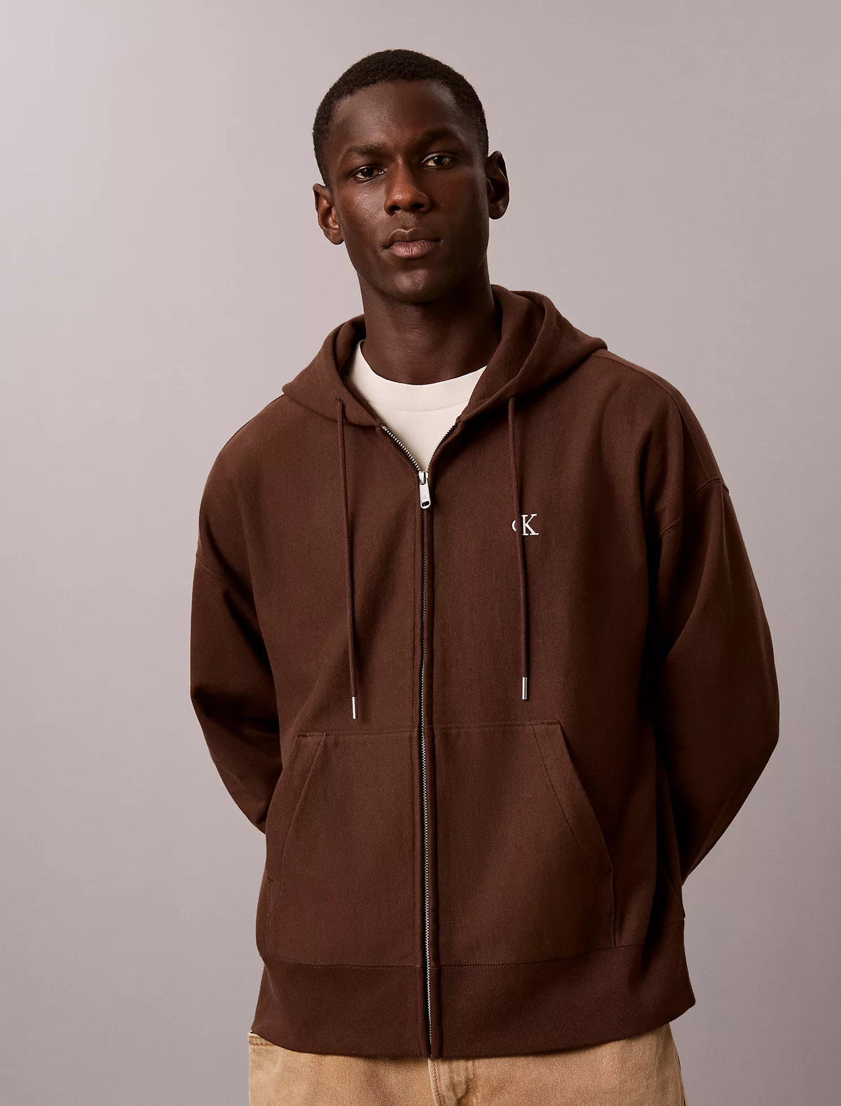 Calvin Klein - Premium Terry Relaxed Zip Hoodie