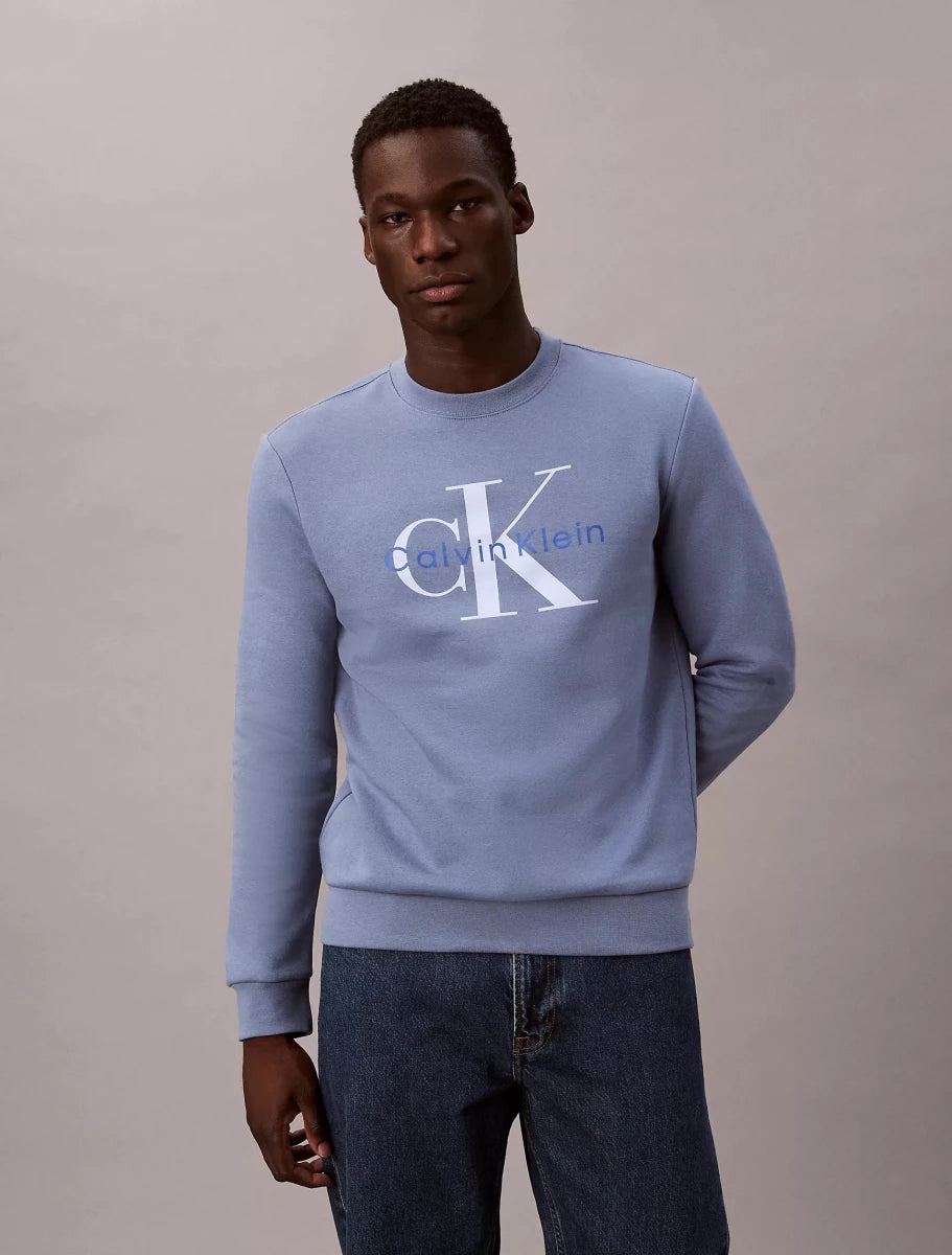 Calvin Klein - Monologo Fleece Crewneck Sweatshirt - Brandatak Store