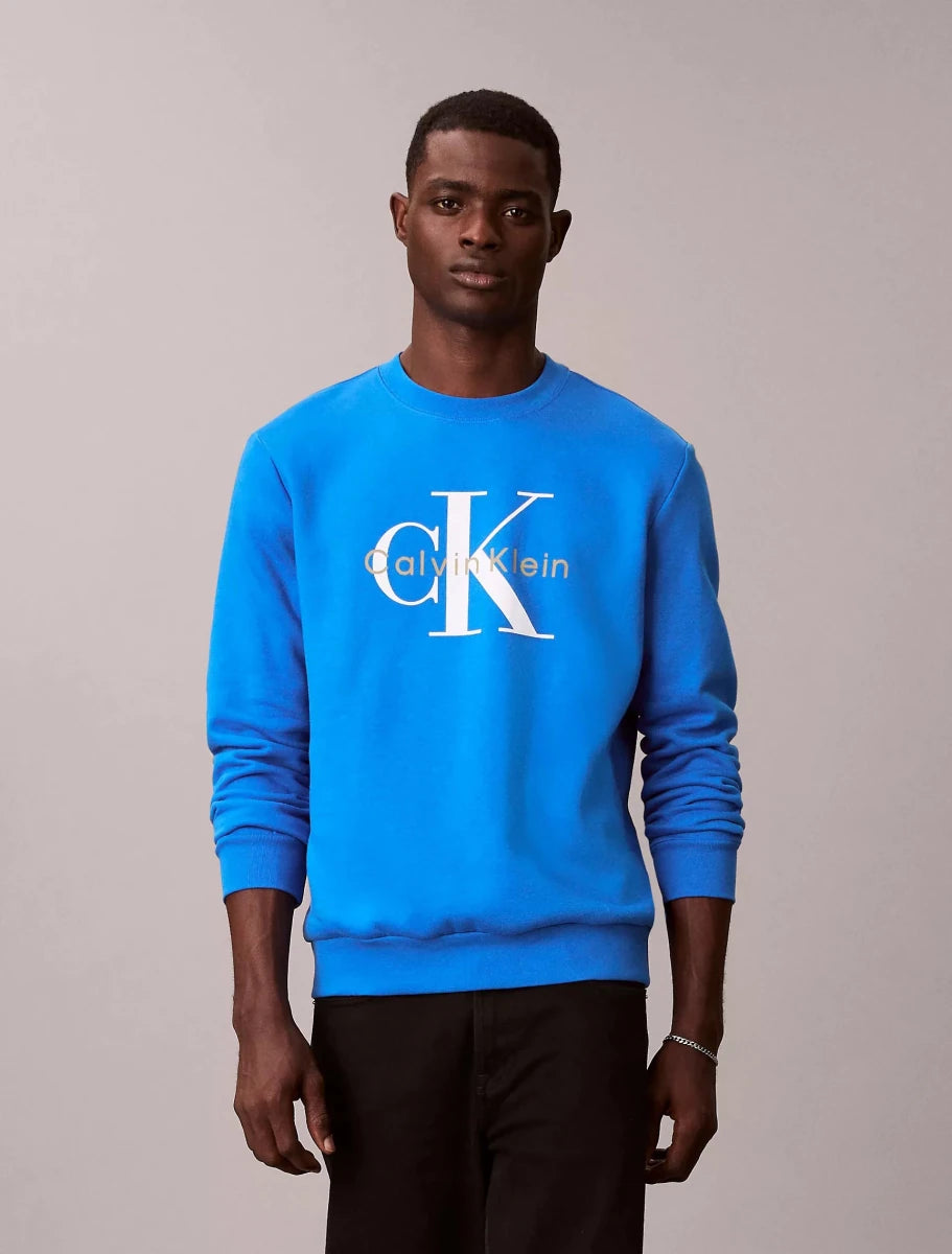 Calvin Klein - Monologo Fleece Crewneck Sweatshirt - Brandatak Store