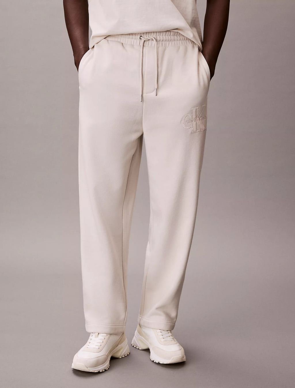 Calvin Klein - Fleece Velvet Monologo Sweatpants