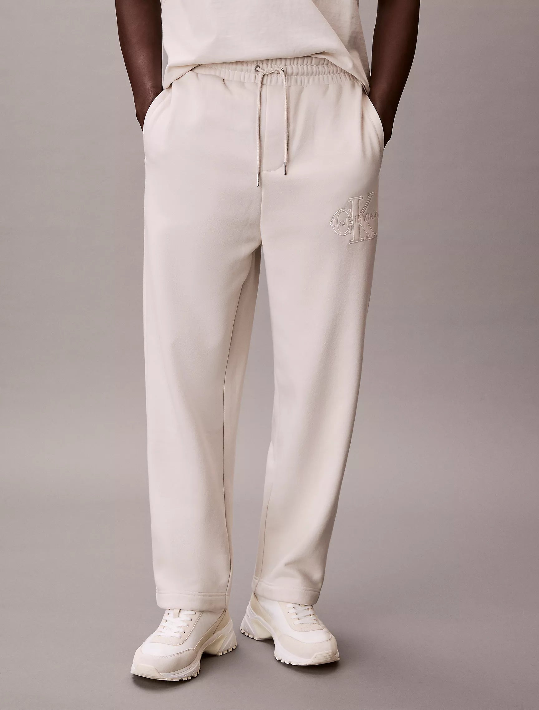 Calvin Klein - Fleece Velvet Monologo Sweatpants