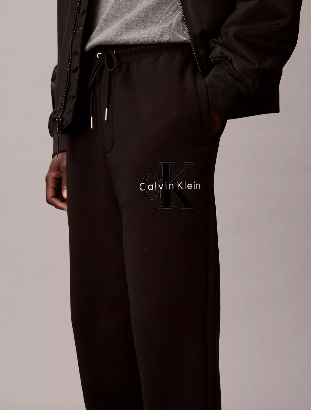 Calvin Klein - Fleece Velvet Monologo Sweatpants