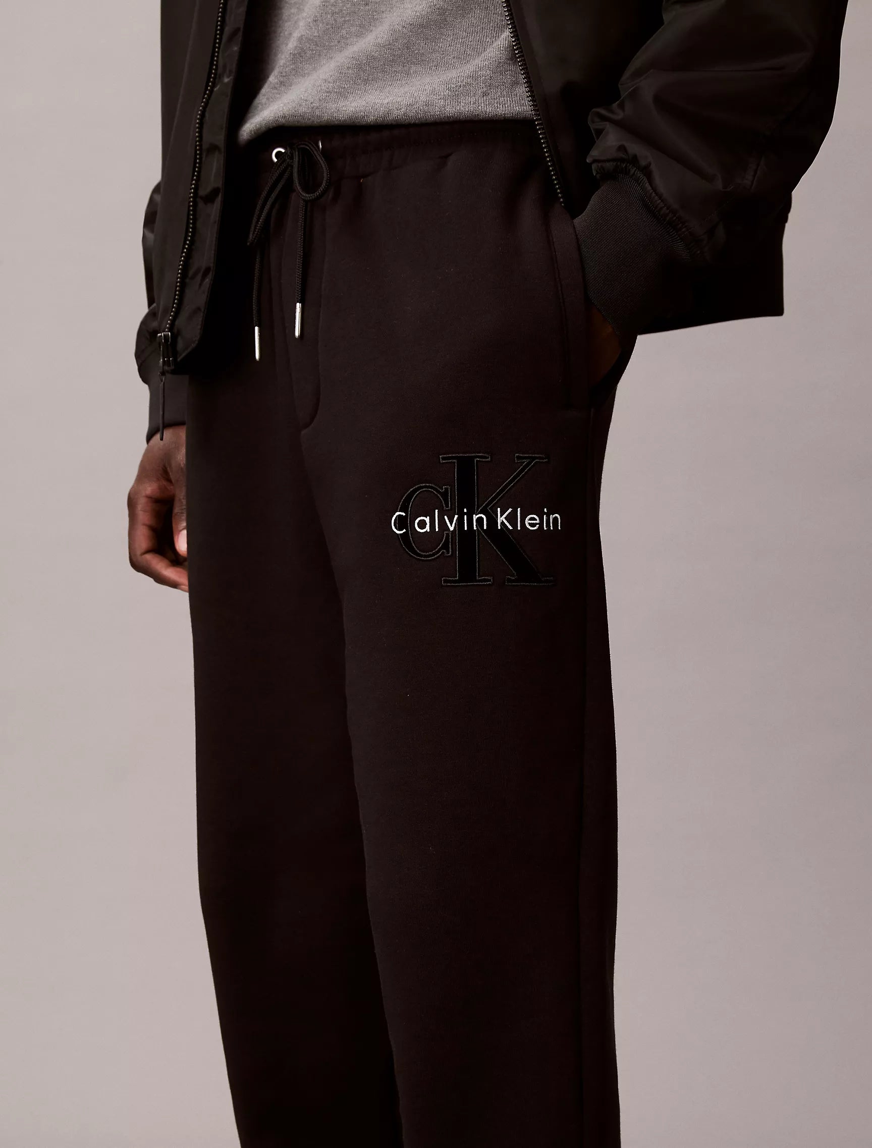 Calvin Klein - Fleece Velvet Monologo Sweatpants