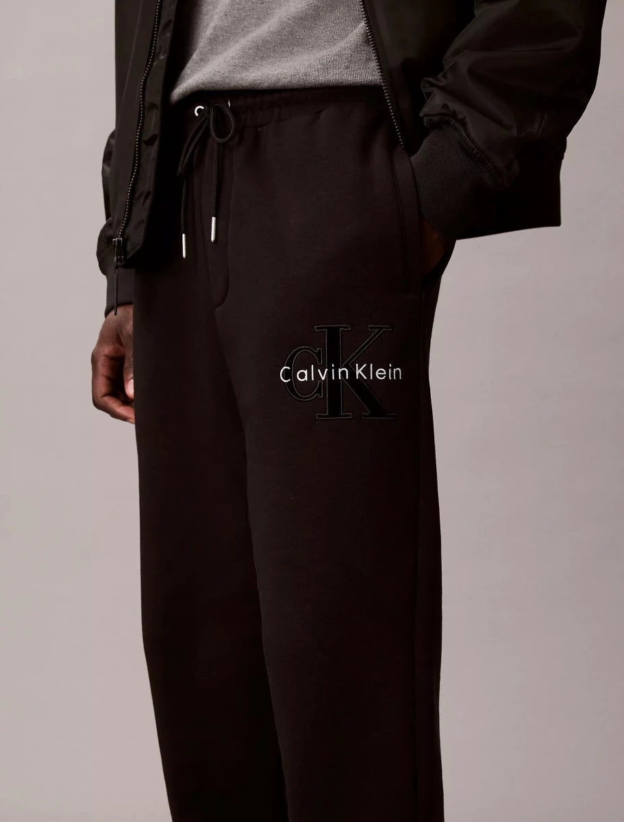 Calvin Klein - Fleece Velvet Monologo Sweatpants - Brandatak Store