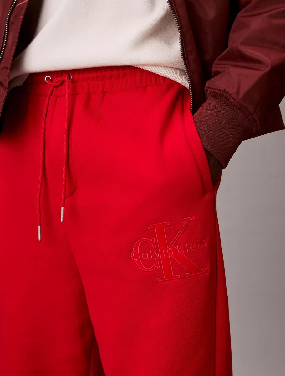 Calvin Klein - Fleece Velvet Monologo Sweatpants - Brandatak Store