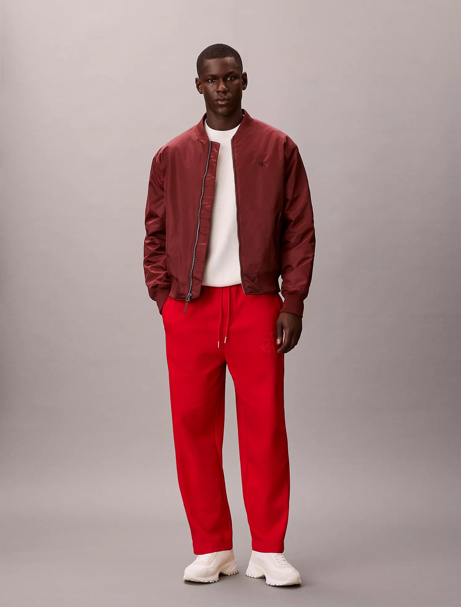 Calvin Klein - Fleece Velvet Monologo Sweatpants