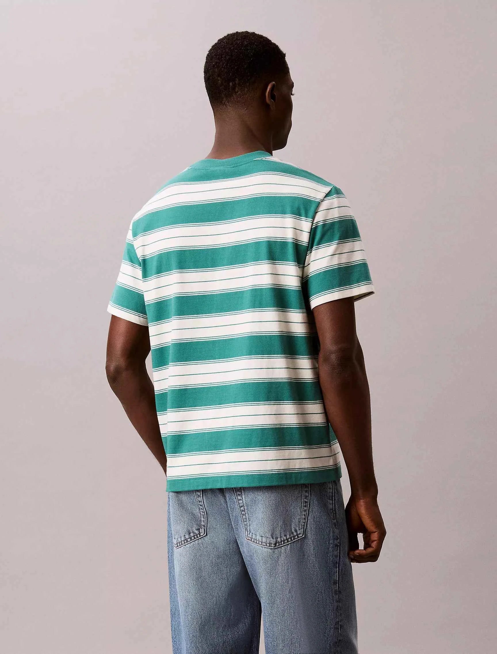 Calvin Klein - Monogram Stripe Relaxed T-Shirt